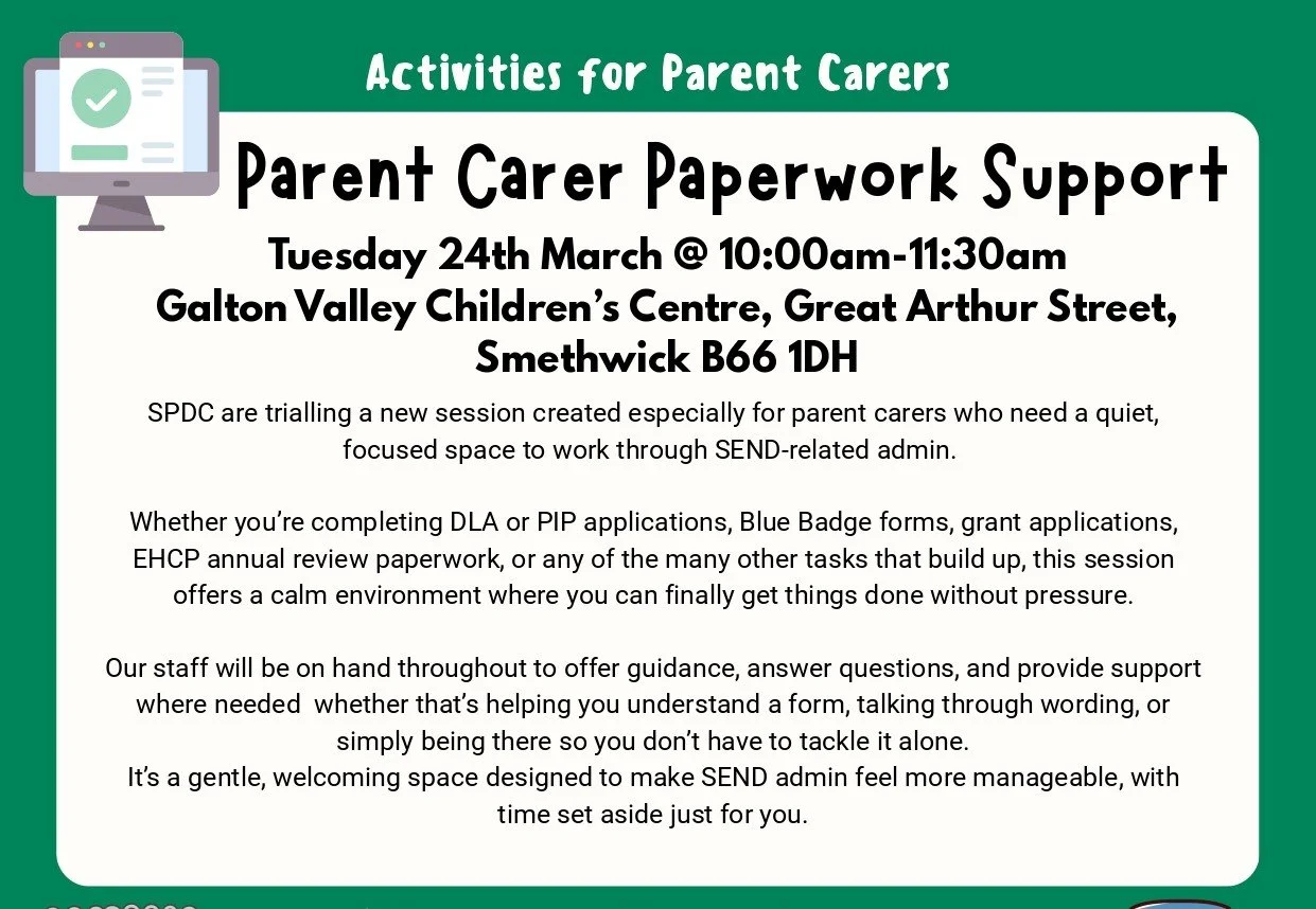 Parent Carer Paperwork Support