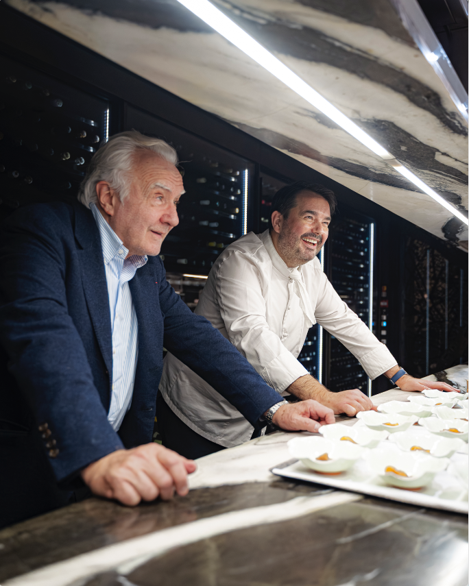 An exceptional four-hands collaboration with Alain Ducasse to celebrate the 10th anniversary of LE GRAND RESTAURANT