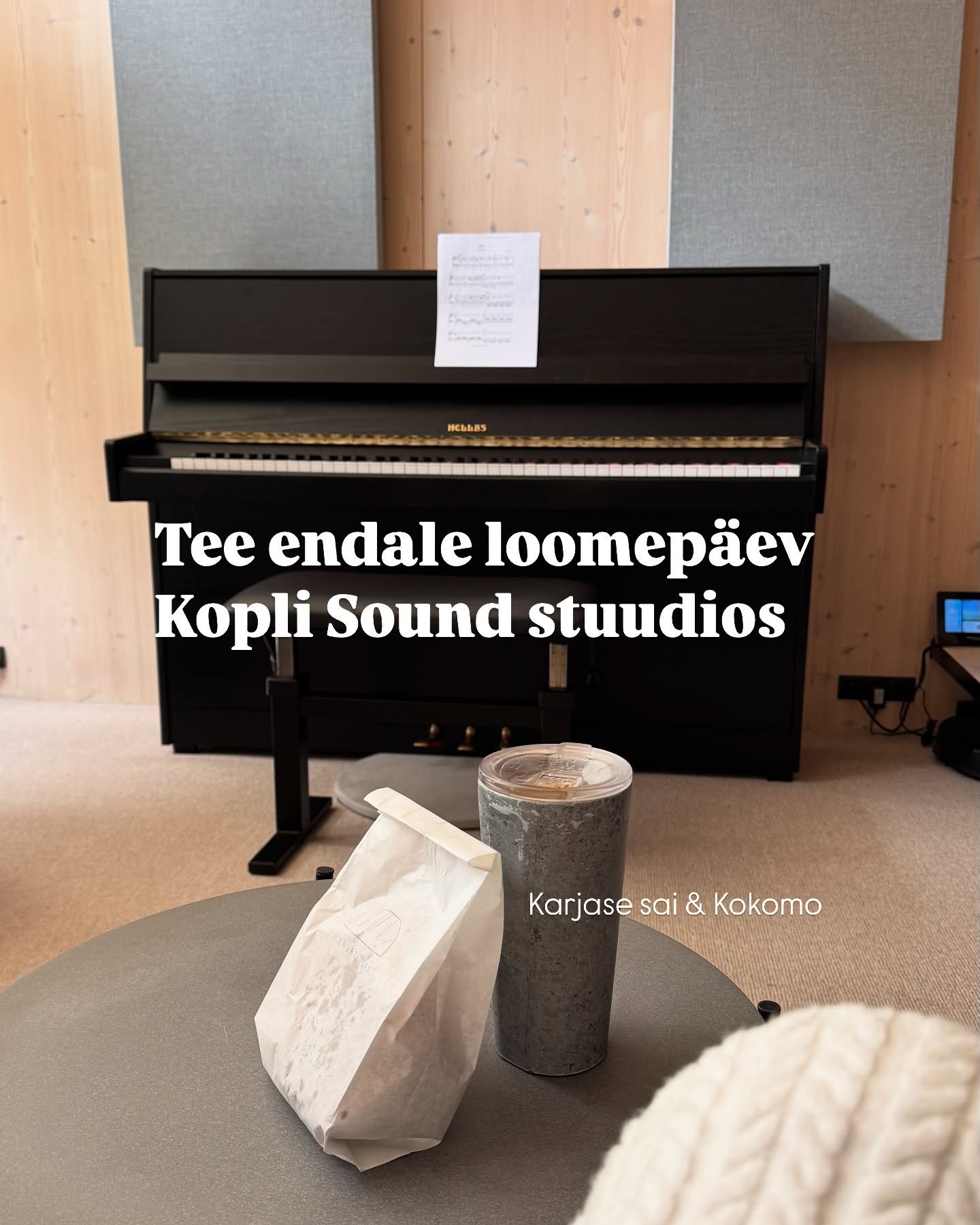 Tule tee endale loomekontori p&auml;ev Kopli Sound stuudios! 💻 🎹

Inspireeriv atmosf&auml;&auml;r, kohvikud/restod kohe stuudio k&otilde;rval, kevadine p&auml;ike terrassil, k&otilde;ik vajalik tehnika muusika- ja sisuloomeks.

Kuni 4h stuudio kasu