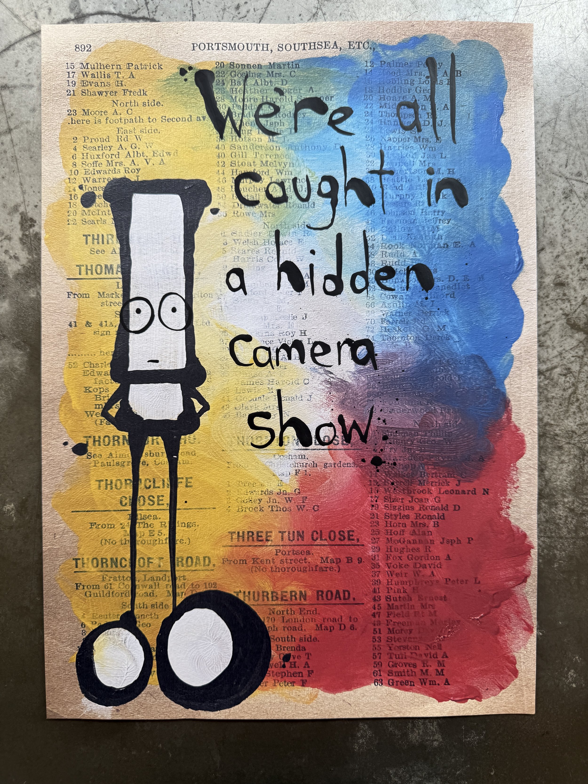 Hand finished paste up. 12