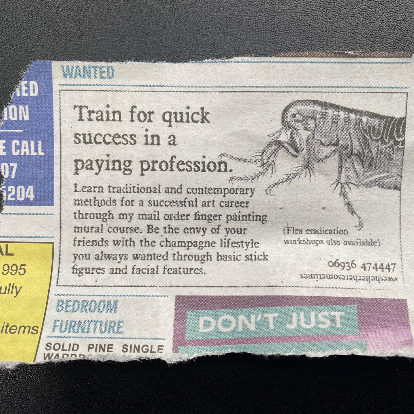 For the last few months I&rsquo;ve been secretly hiding clues to the project in the form of classified ads in the @portsmouth_news . 

They were really fun for us to put together (with brilliant design work from @tonystiles__ ). 
I love the ephemeral