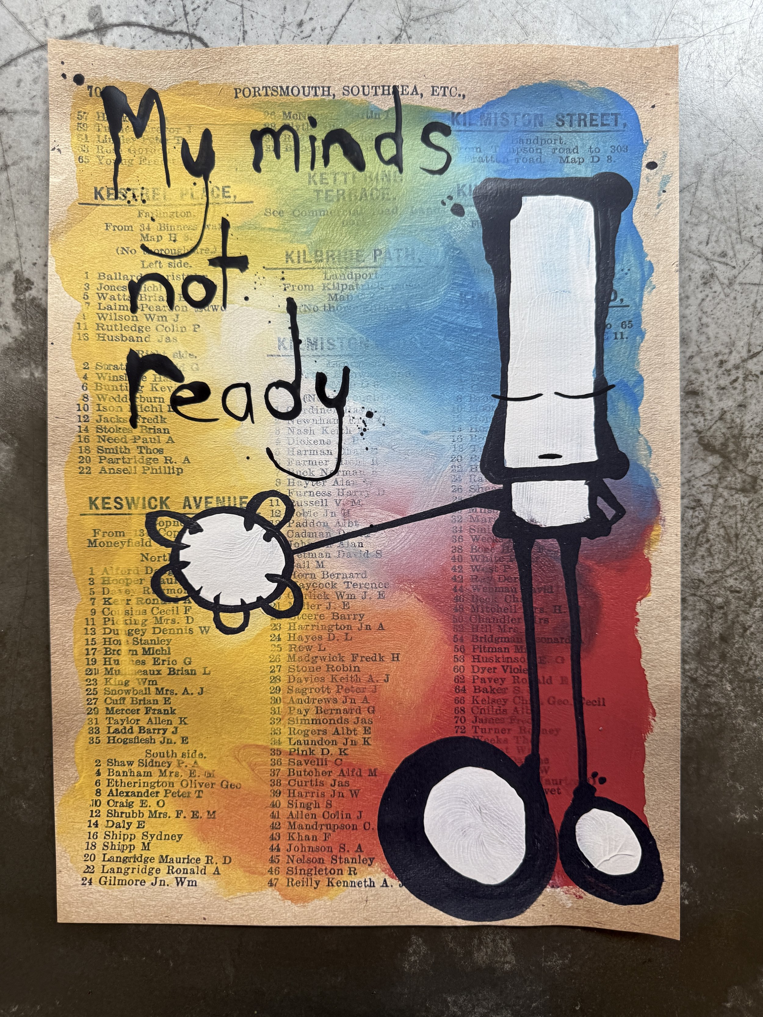 Hand finished paste up. 28