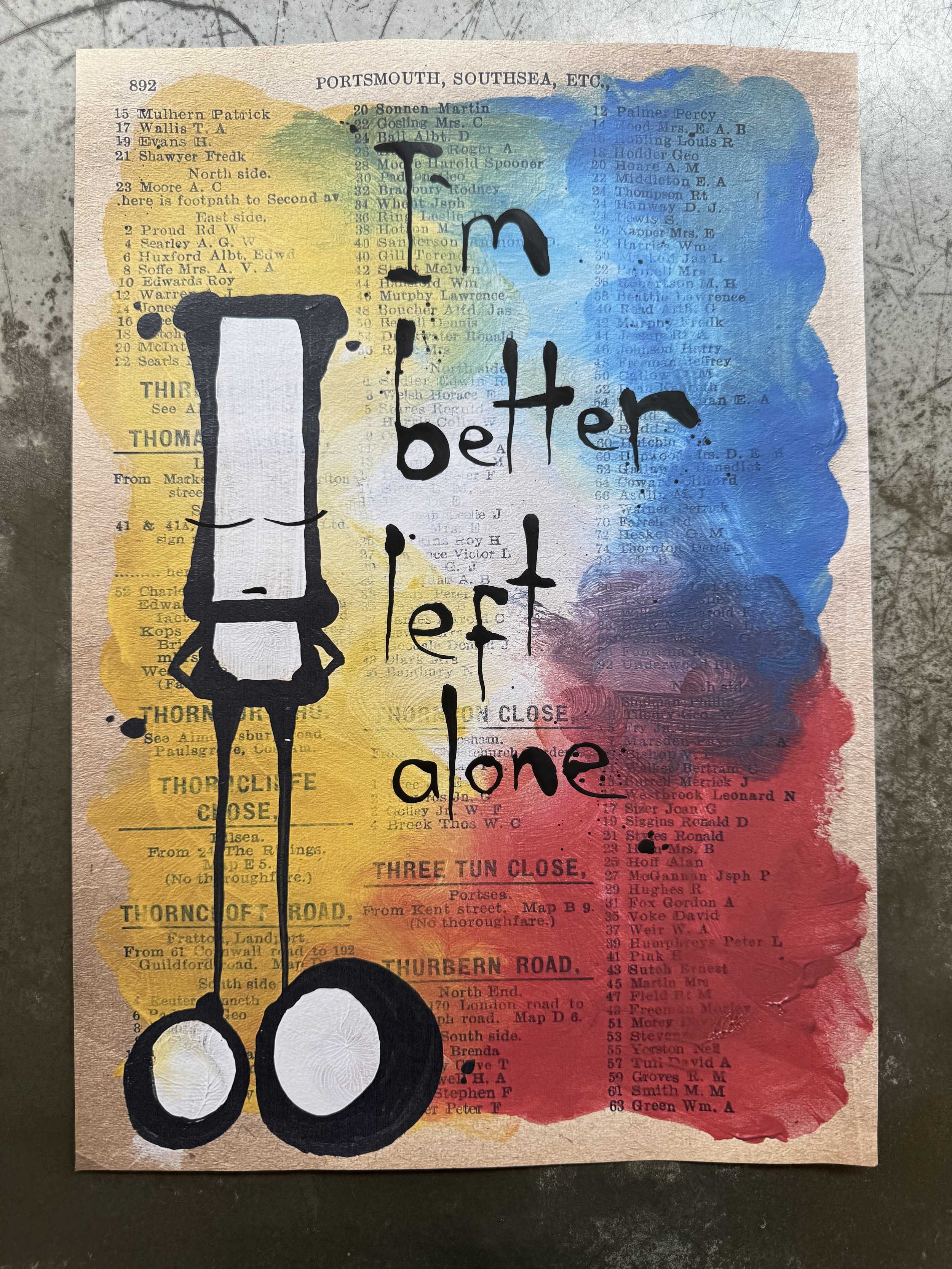 Hand finished paste up. 9