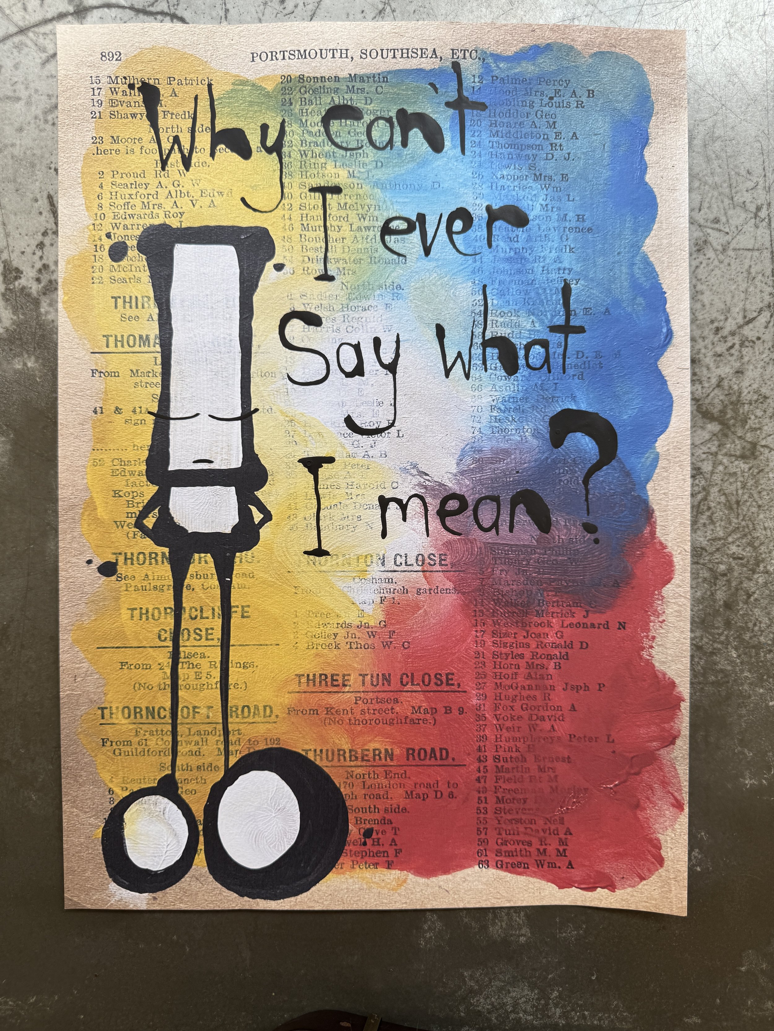 Hand finished paste up. 16
