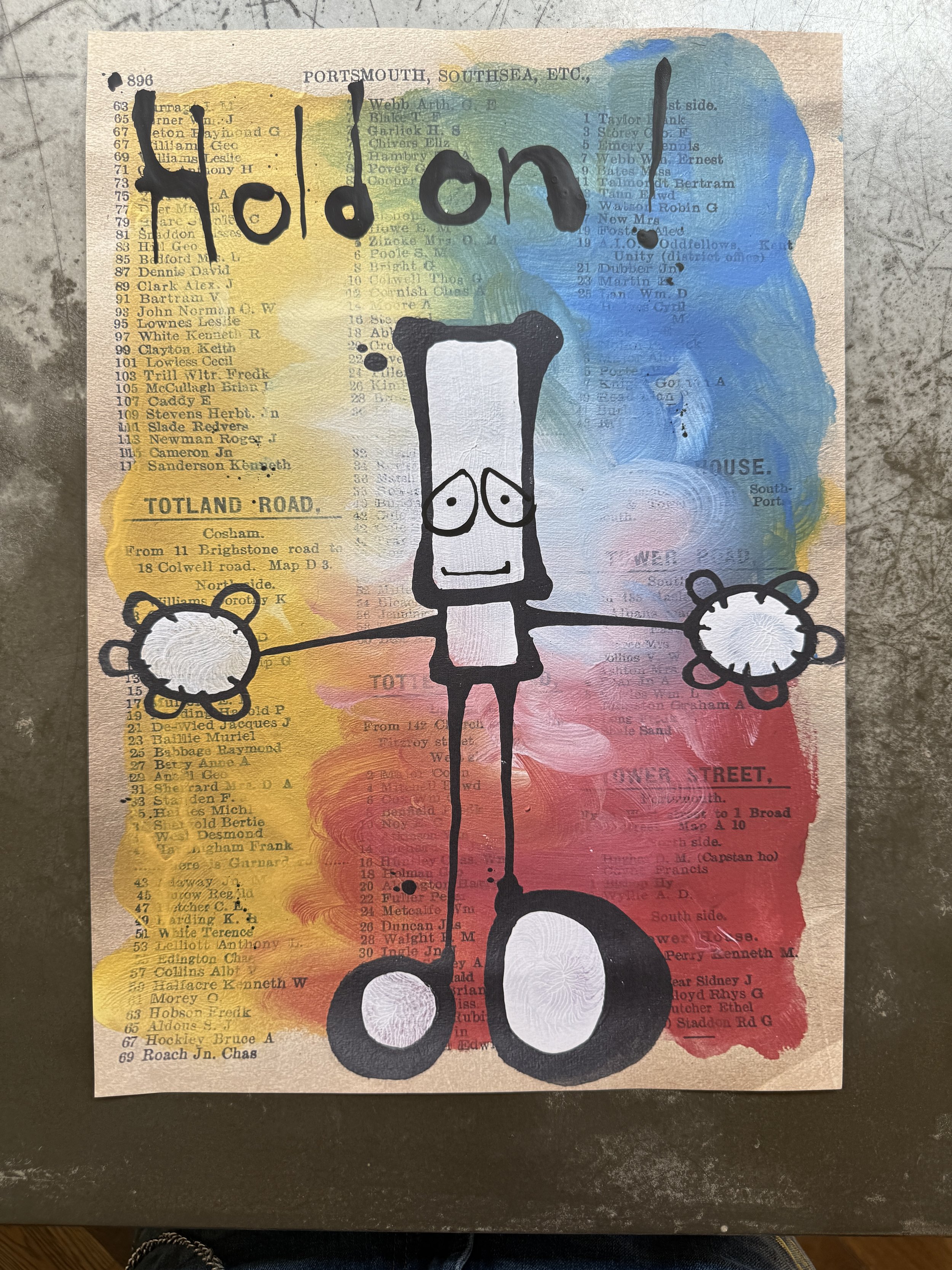 Hand finished paste up. 5