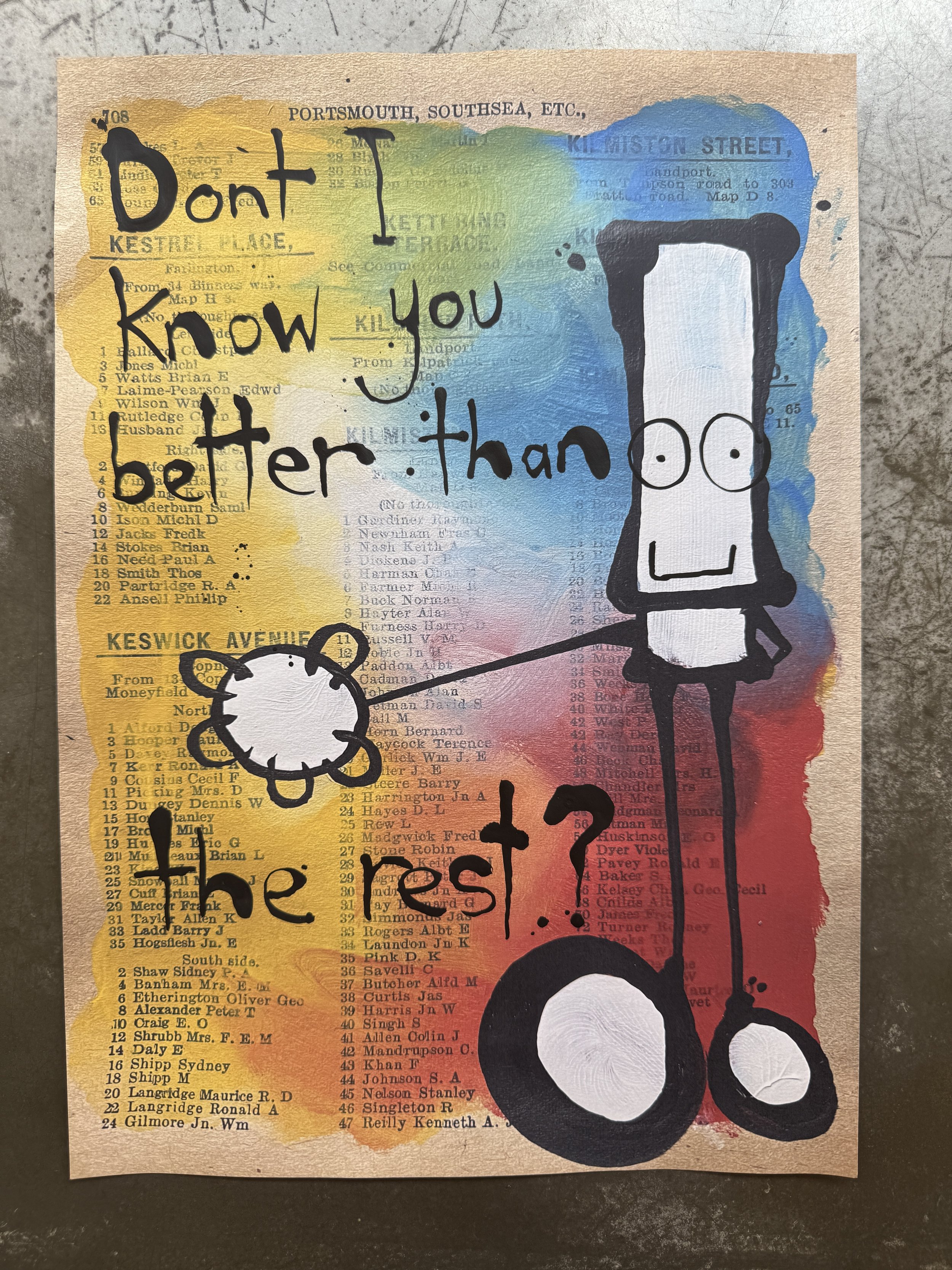 Hand finished paste up. 6