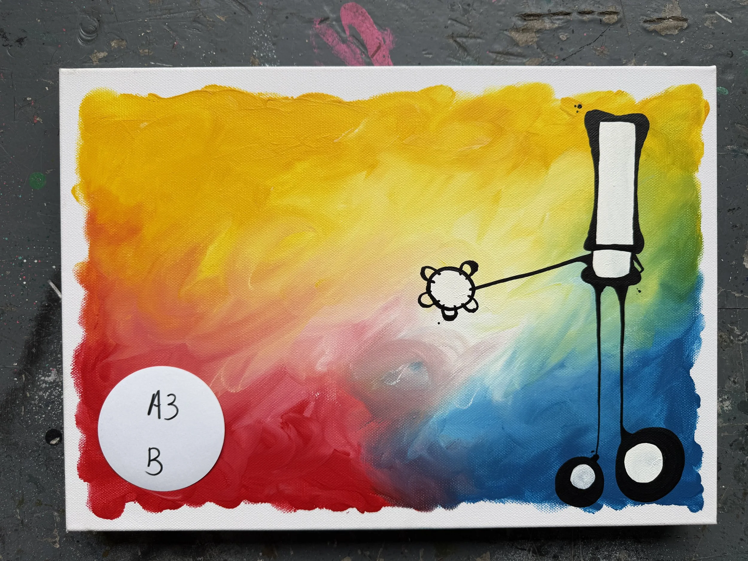 A3B ‘Your song’  custom original canvas.