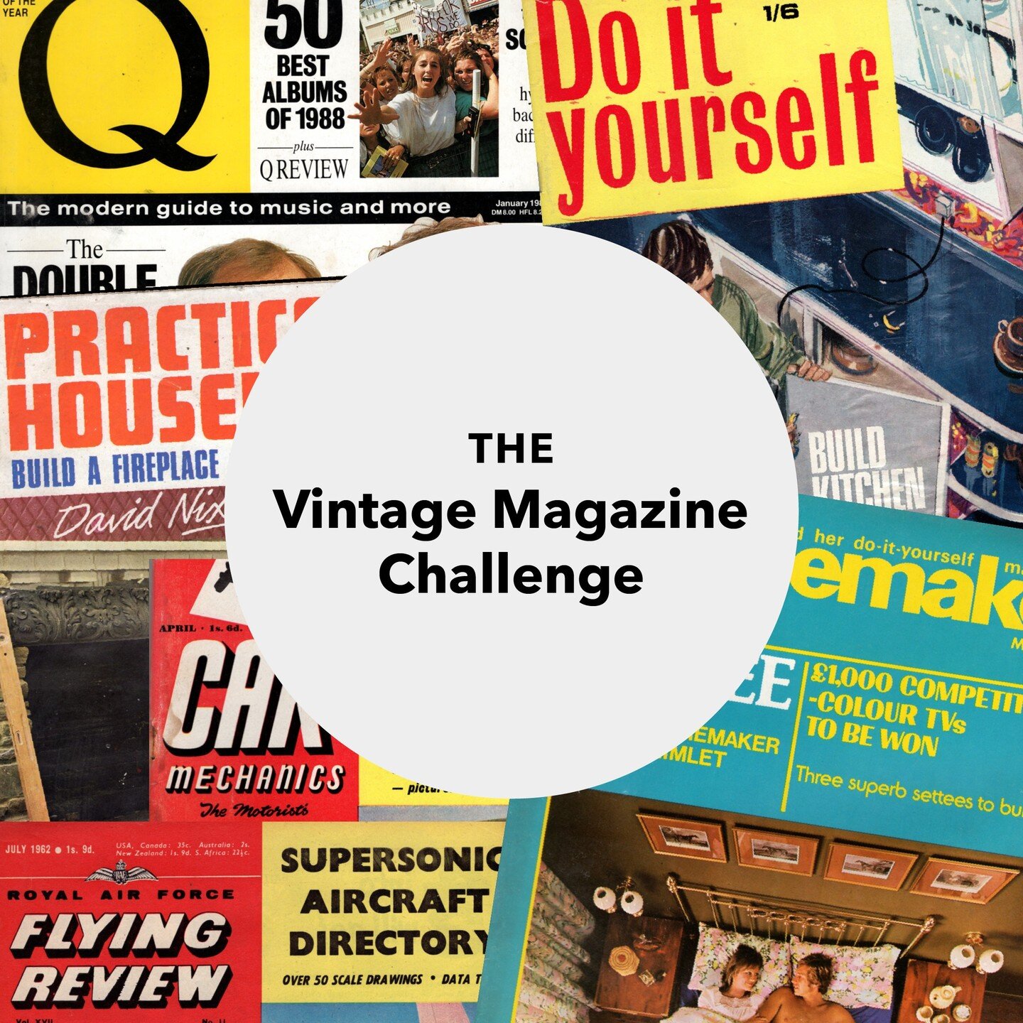 Great News!

There&rsquo;s a handful of our Vintage Magazine Challenges still up for grabs! 

We have a great range of materials for you to work with, many of which are over 50 years old. There&rsquo;s a limited supply left this month so get yours wh