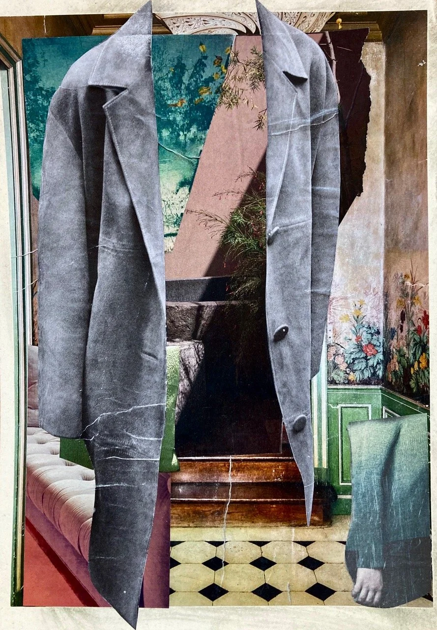 The Unknown Interior, Collage on Paper, 2025.