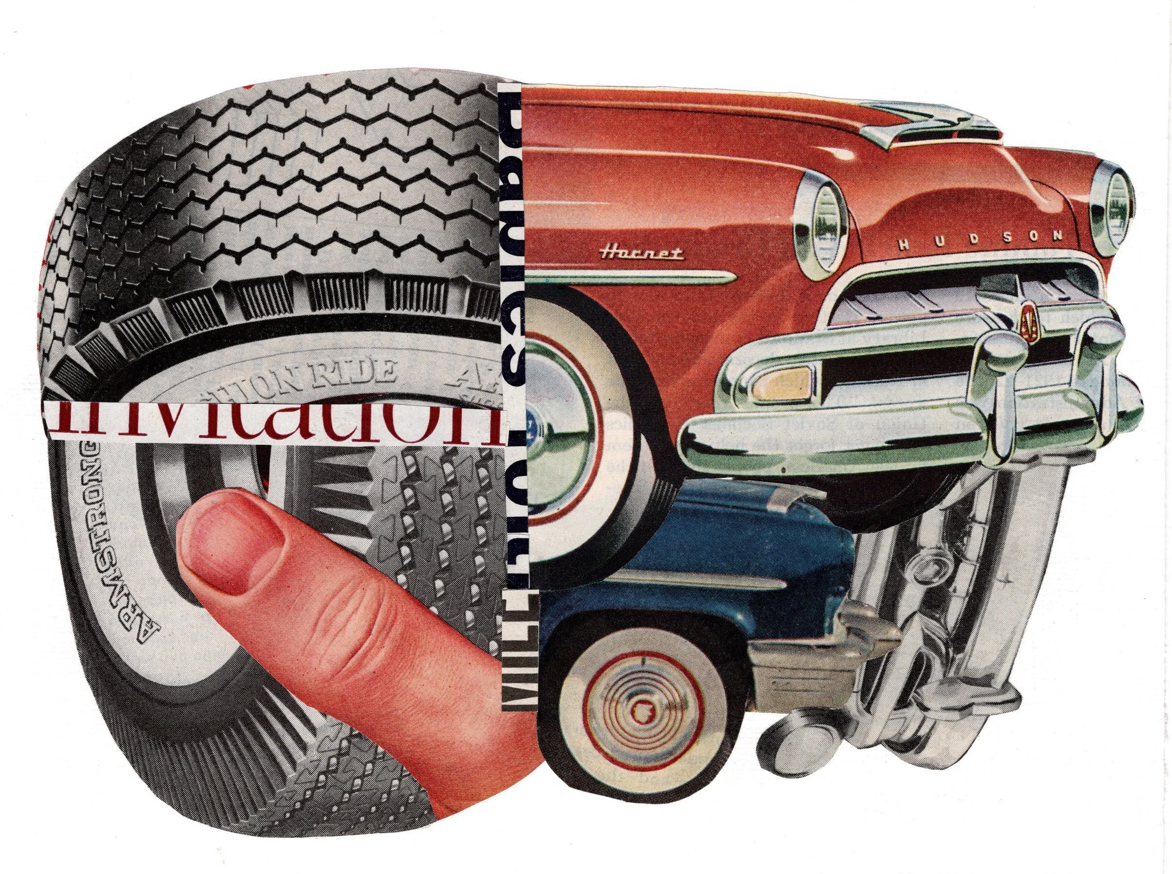 Three Cars, Two Tires and a Thumb • Selena Dixon • @selenaart123  