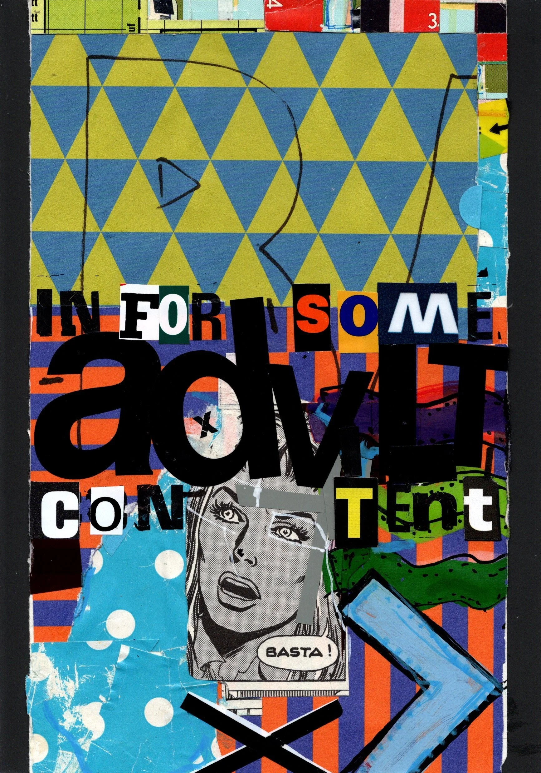 ADULT CONTENT collage, mixed media 14,5x20,5cm. Rob Benders.jpg