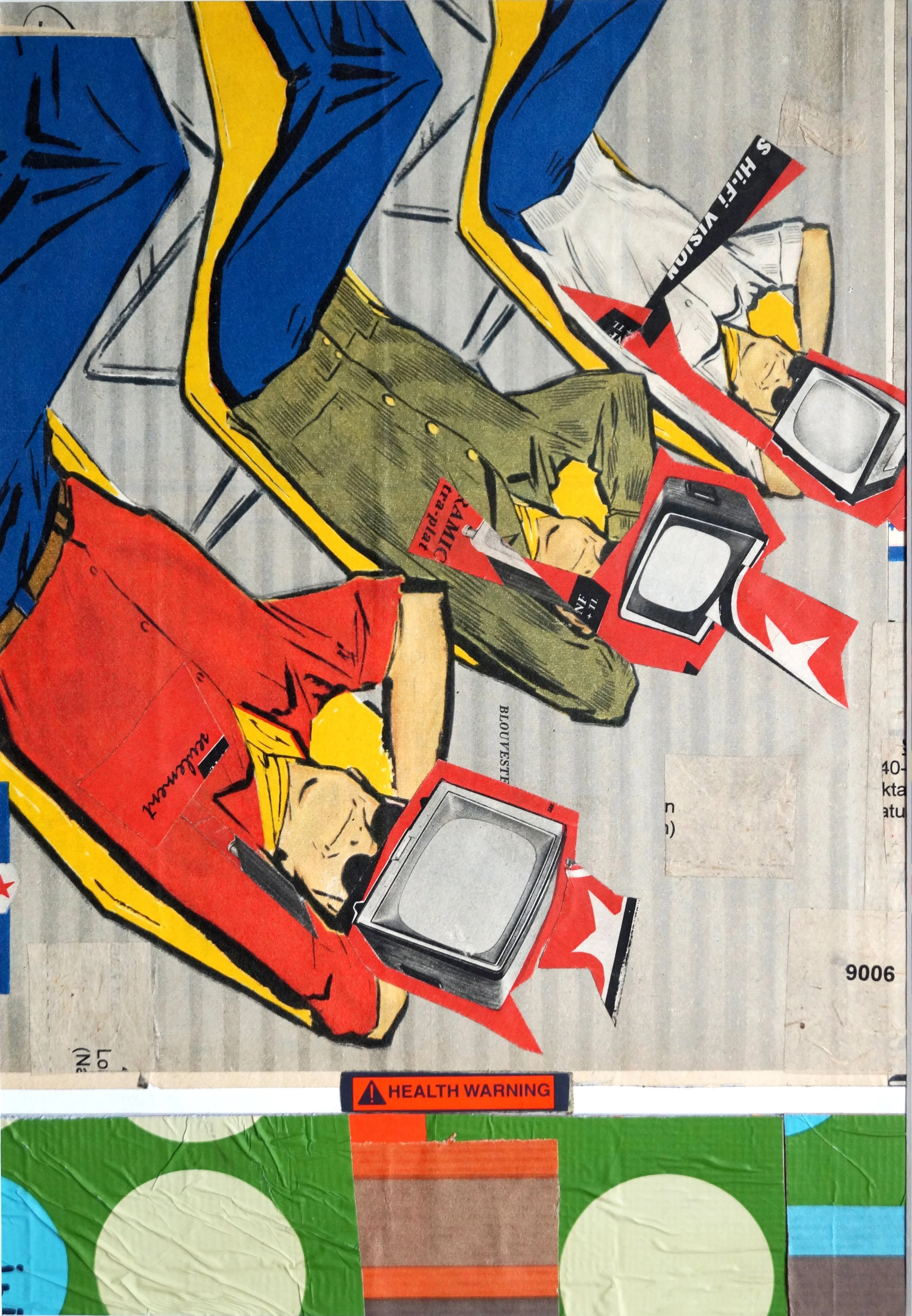 HEALTH WARNING collage, mixed media 19,5x29,5cm. Rob Benders.JPG
