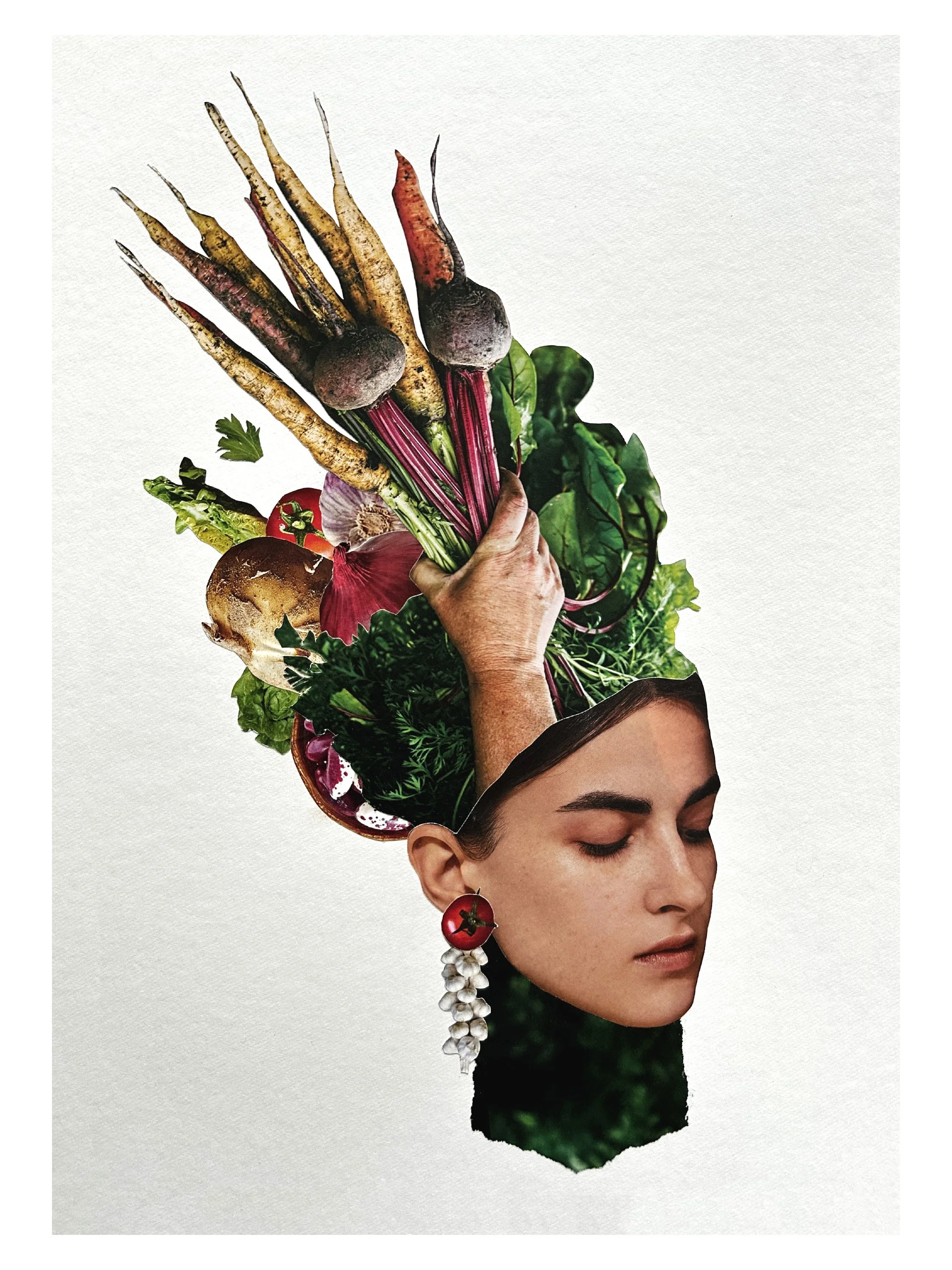 Luliia Shulga • Borshch Fairy • @collage.absurdage