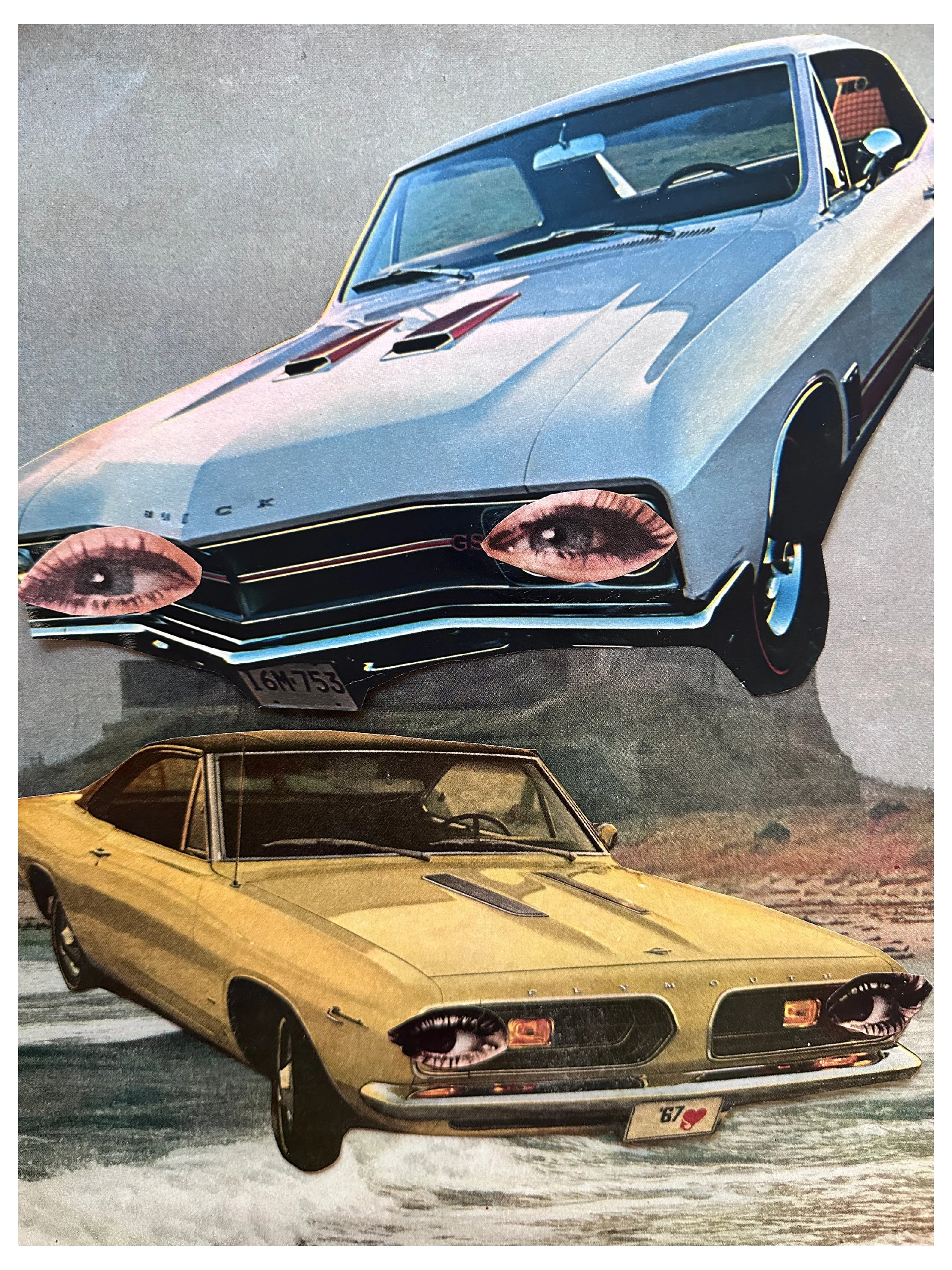 Headlights • Cherie Savoie Tintary • @kitschy_collagist