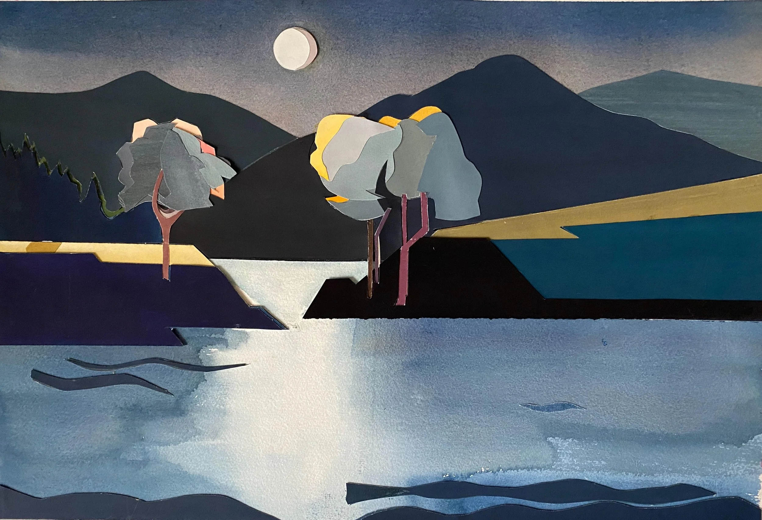 Mary Prince_Moon Over Little Long Pond Collage_2Loon2.jpeg