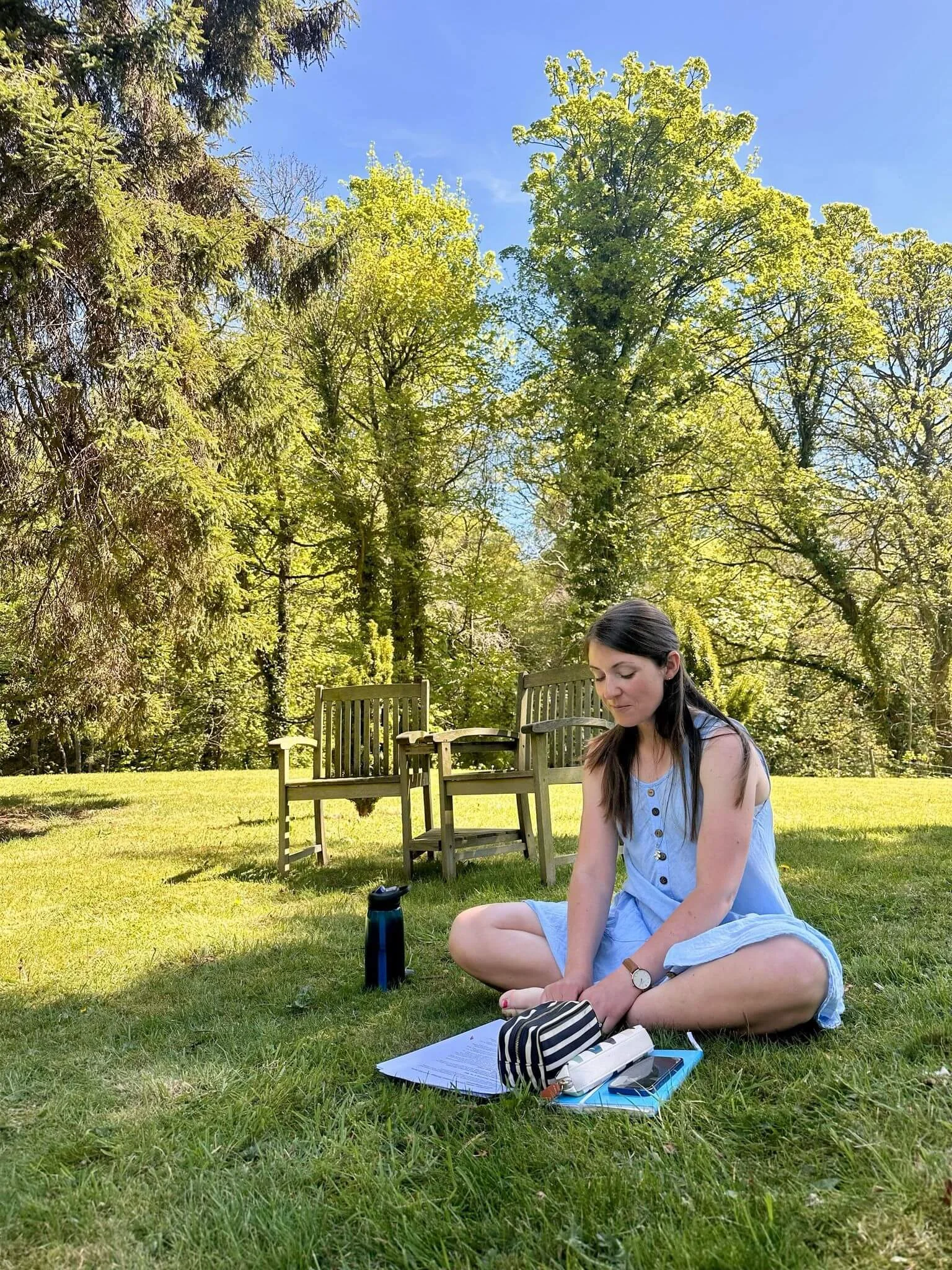 Katie Newman preparing to guide people through an NLP exercise