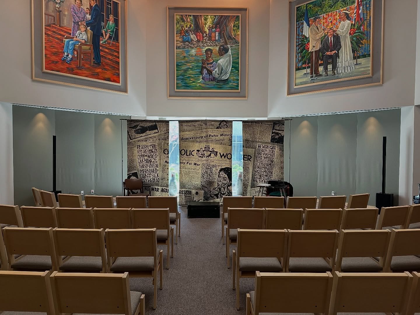 The stage is set for &lsquo;Haunted by God: The Life of Dorothy Day,&rsquo; tonight at 7 PM! It&rsquo;s not too late to grab tickets to this inspiring one woman show about one of history&rsquo;s most inspiring faith leaders. We hope to see you there!