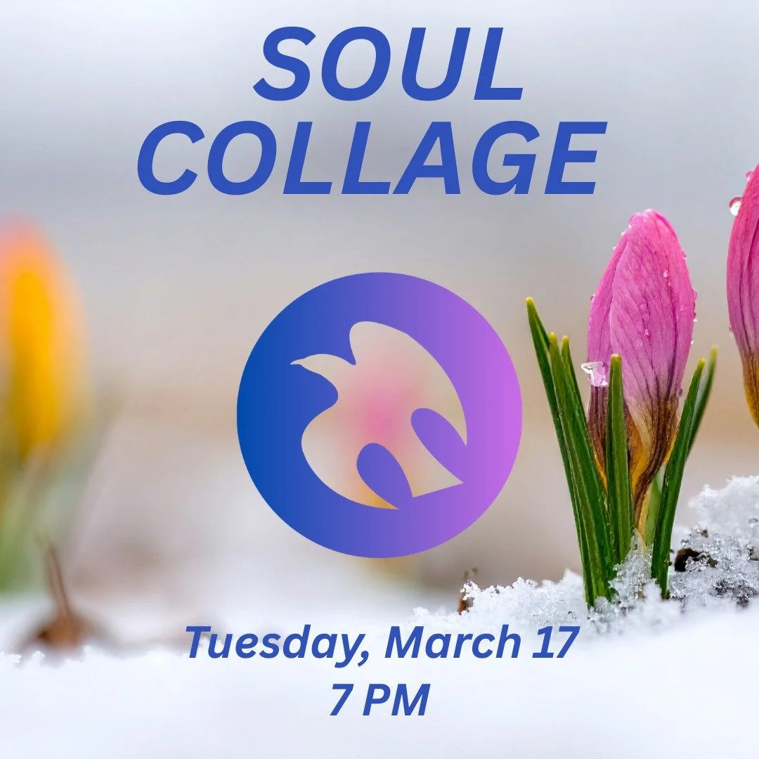 SoulCollage is tonight at 7 PM! Join us at the Community of Christ Temple for an evening of creative practice, connection, and sharing. Visit centerforlivingwater.org, or the link in our bio for full details!