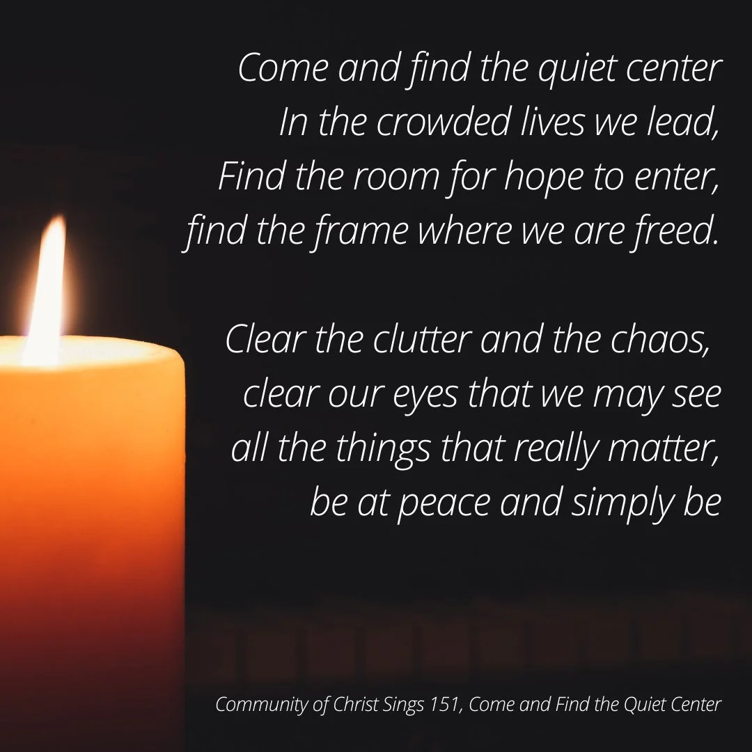 Come and find the quiet center tonight at Centering Prayer, beginning at 7 PM! This monthly opportunity for silent practice, prayer, and community sharing creates space for hope and clarity in a busy world. Come experience the sacred stillness tonigh