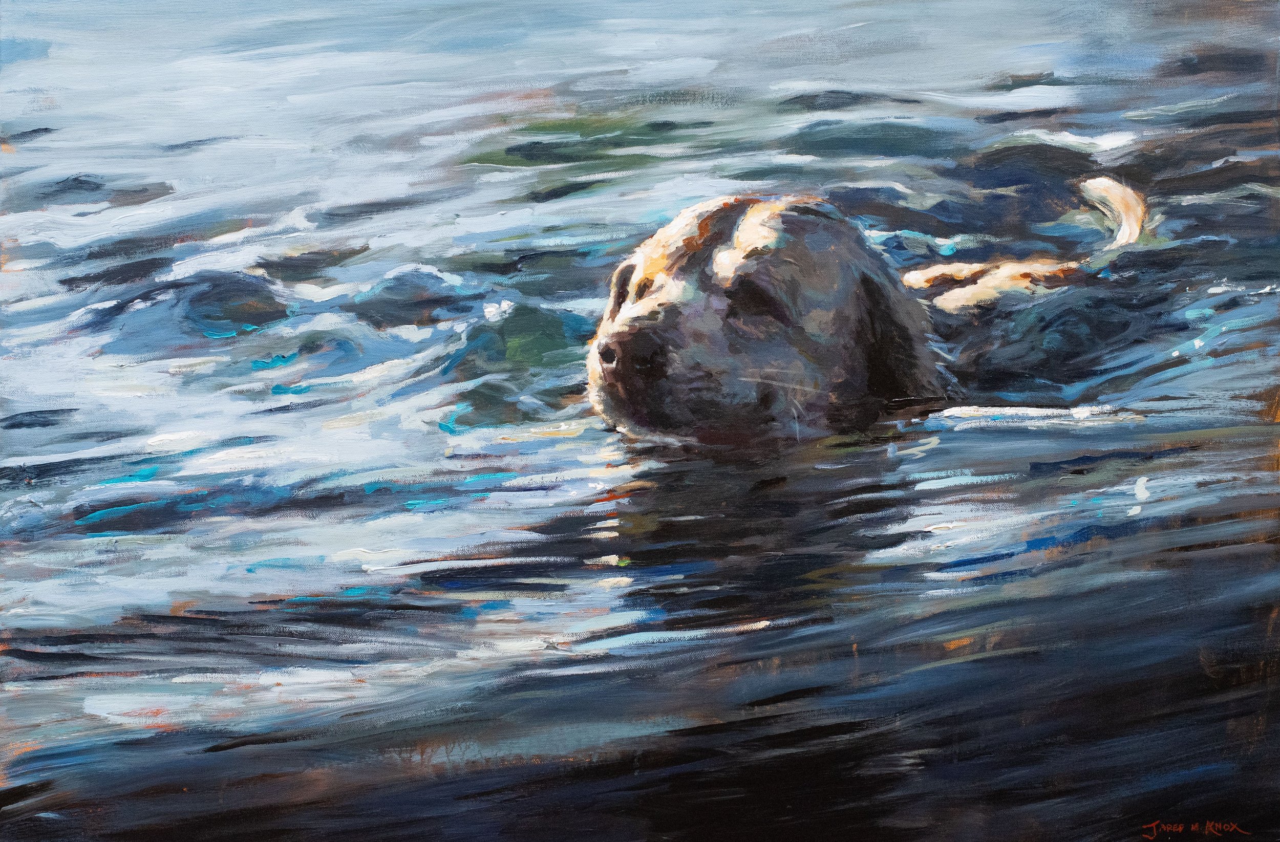"Come on Blue" 24x36" Acrylic