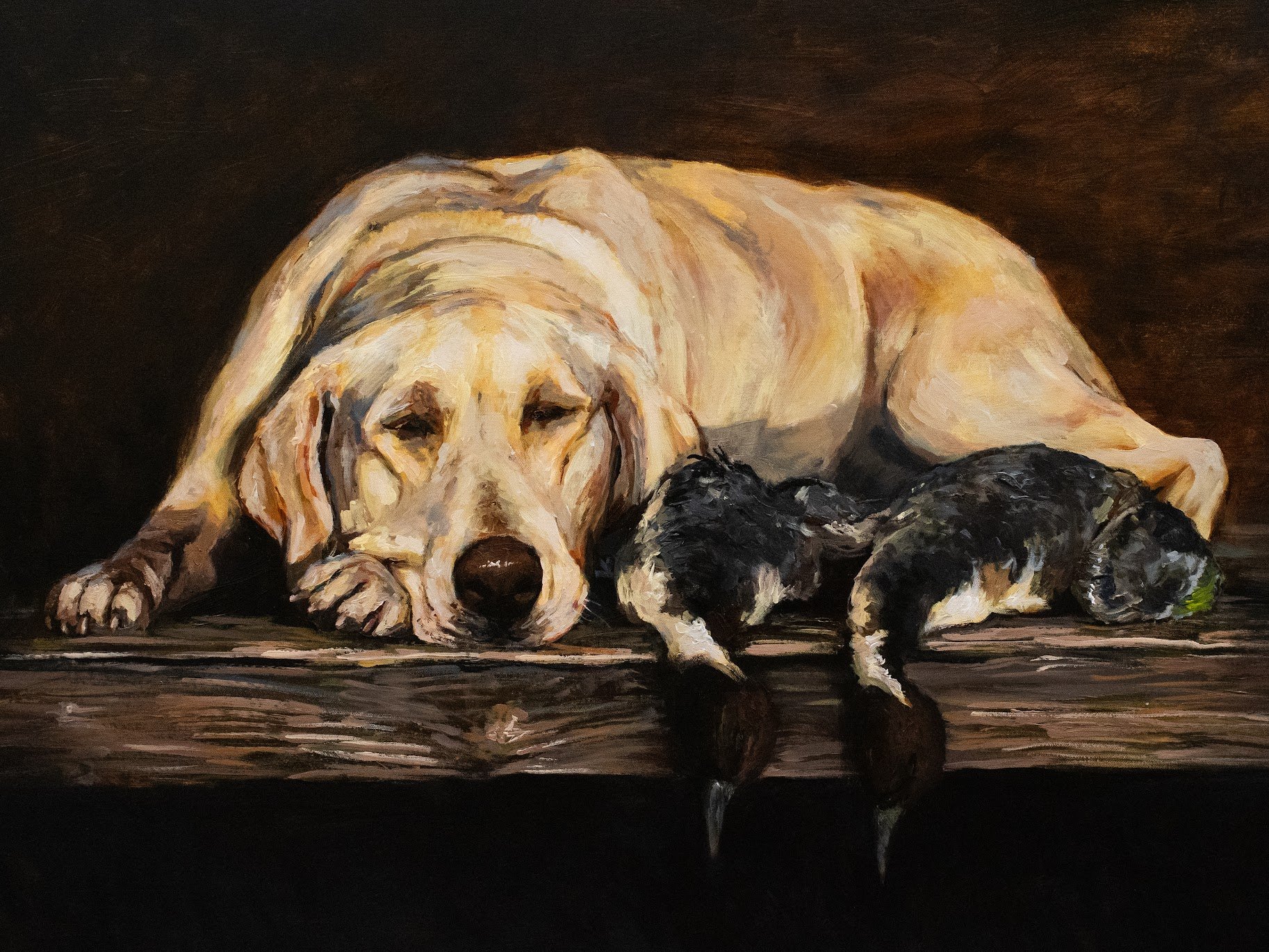 "Honest Day's Work" 40x30" Acyrlic