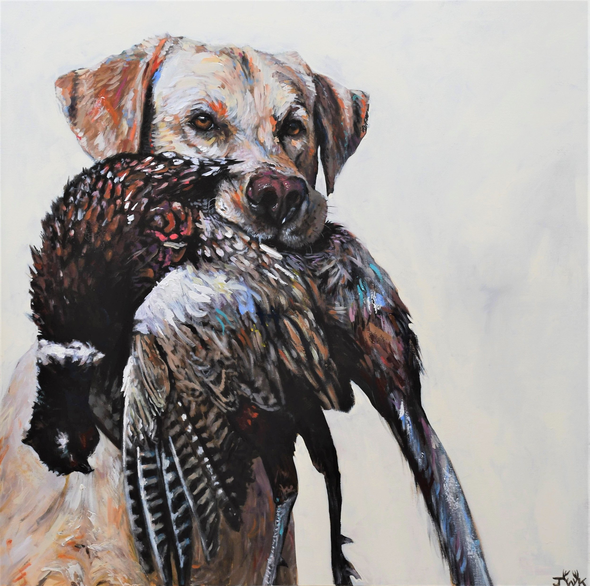 "Good Work" 30x30" Acrylic