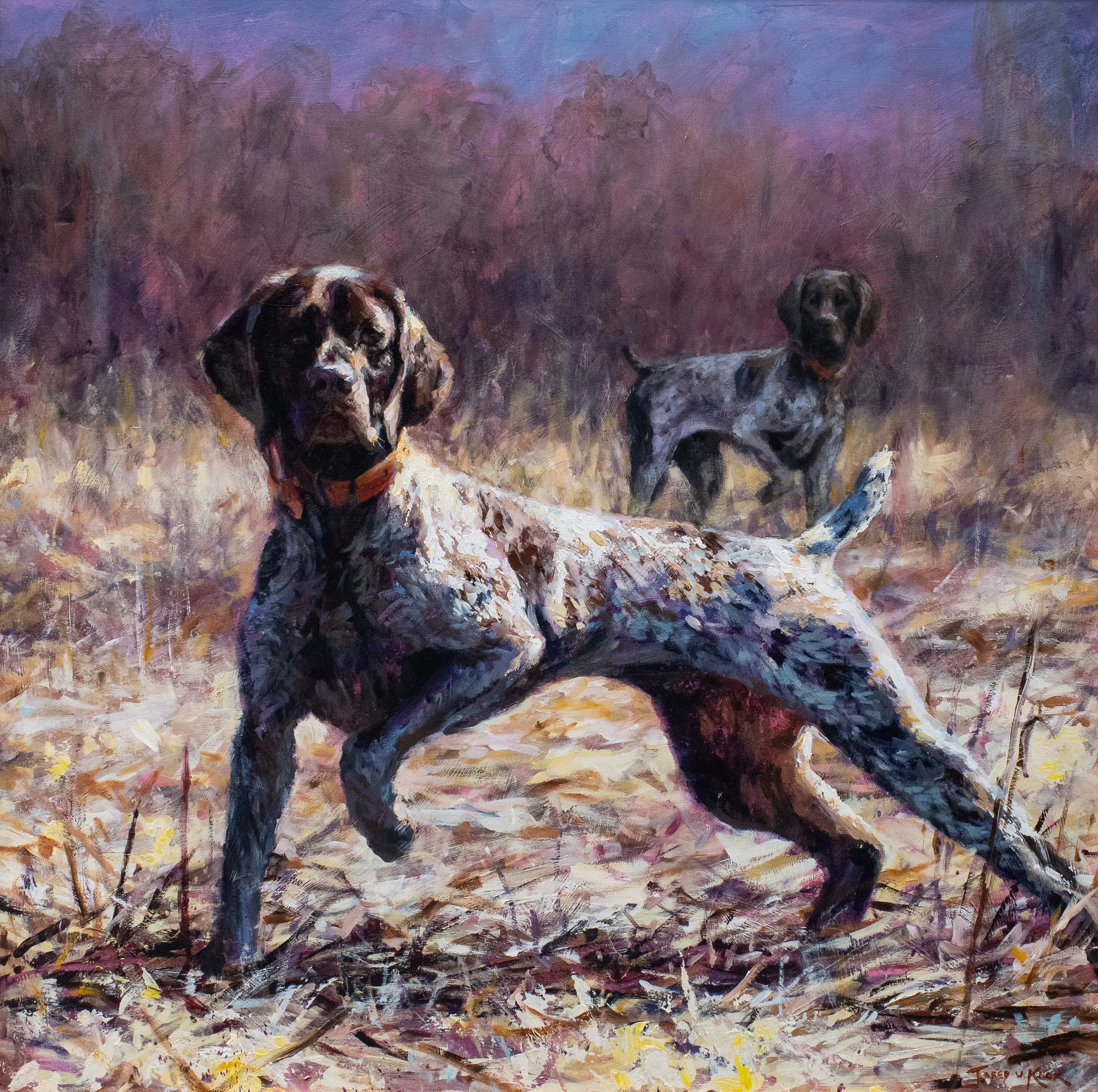 "Written on the Wind" 36x36" Acrylic on Cradled Wood