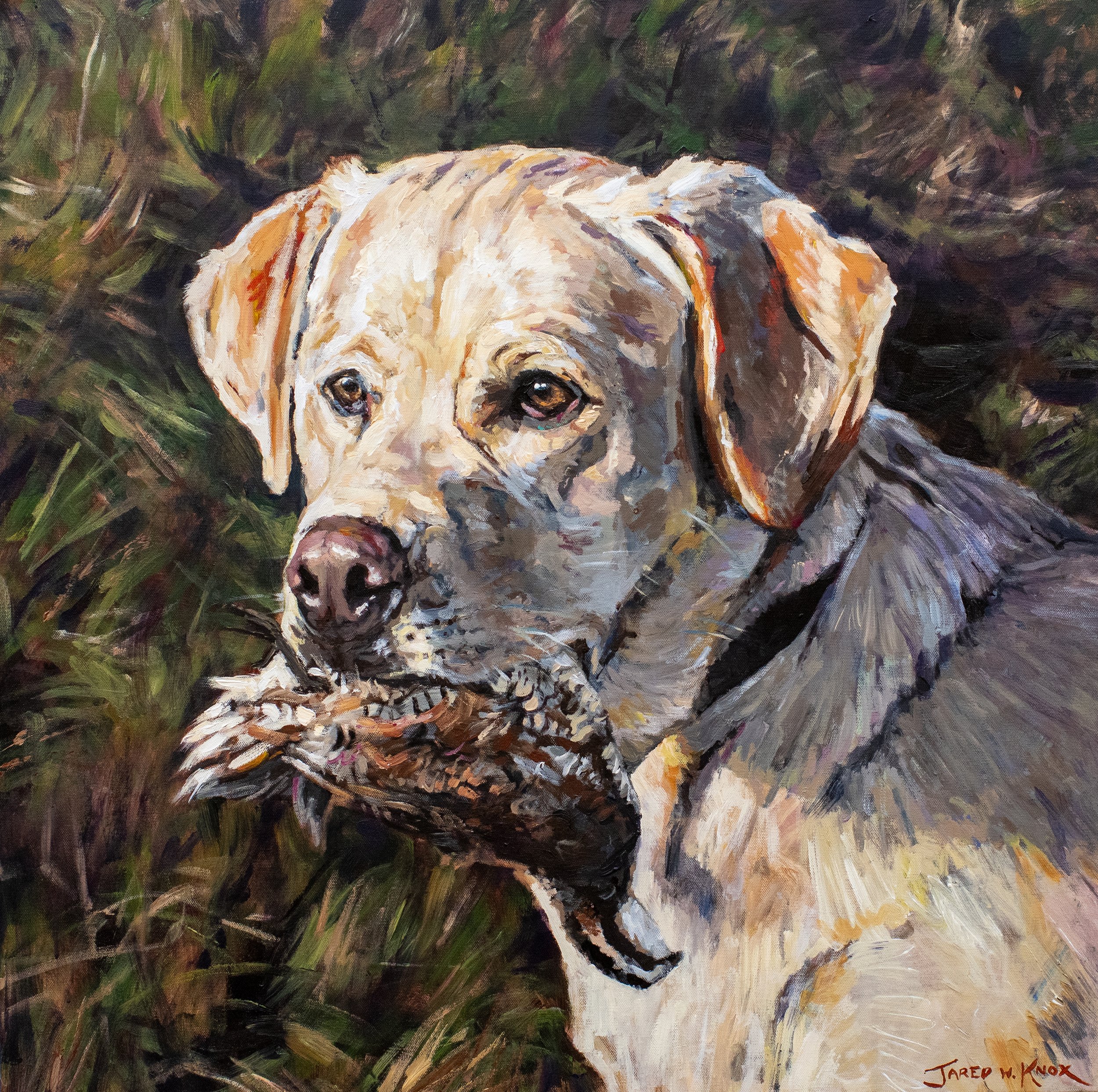 “Just Doing My Job” 30x30” Acrylic