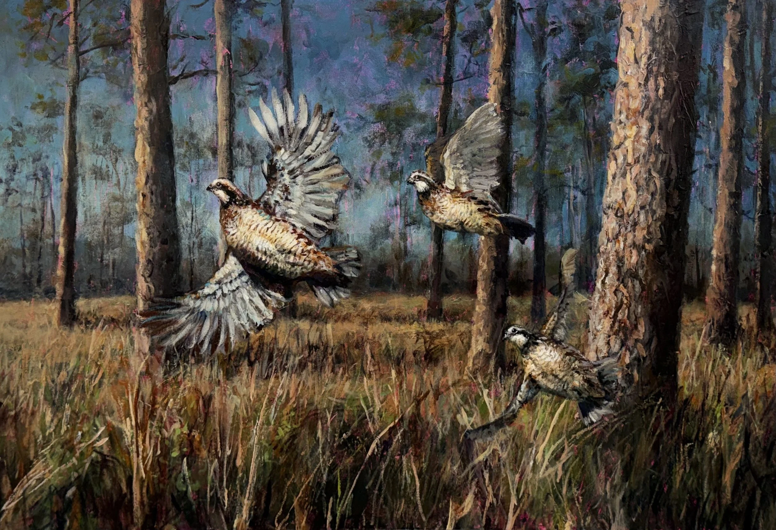 "Dancing Through the Pines" 24x36 Acrylic
