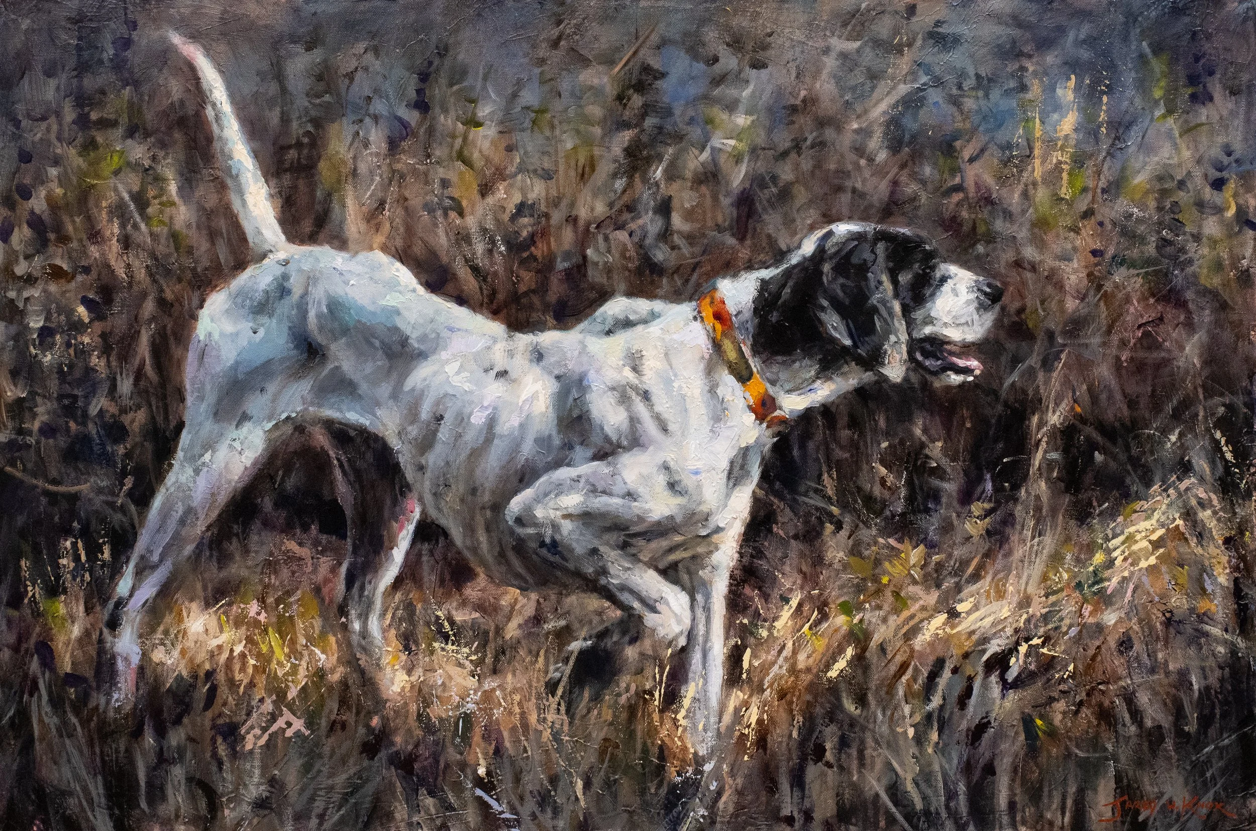 "The Blue-Collar Dog" 24x36" Acrylic