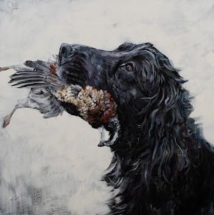 "Cocker Eye Contact" 30x30" Acrylic