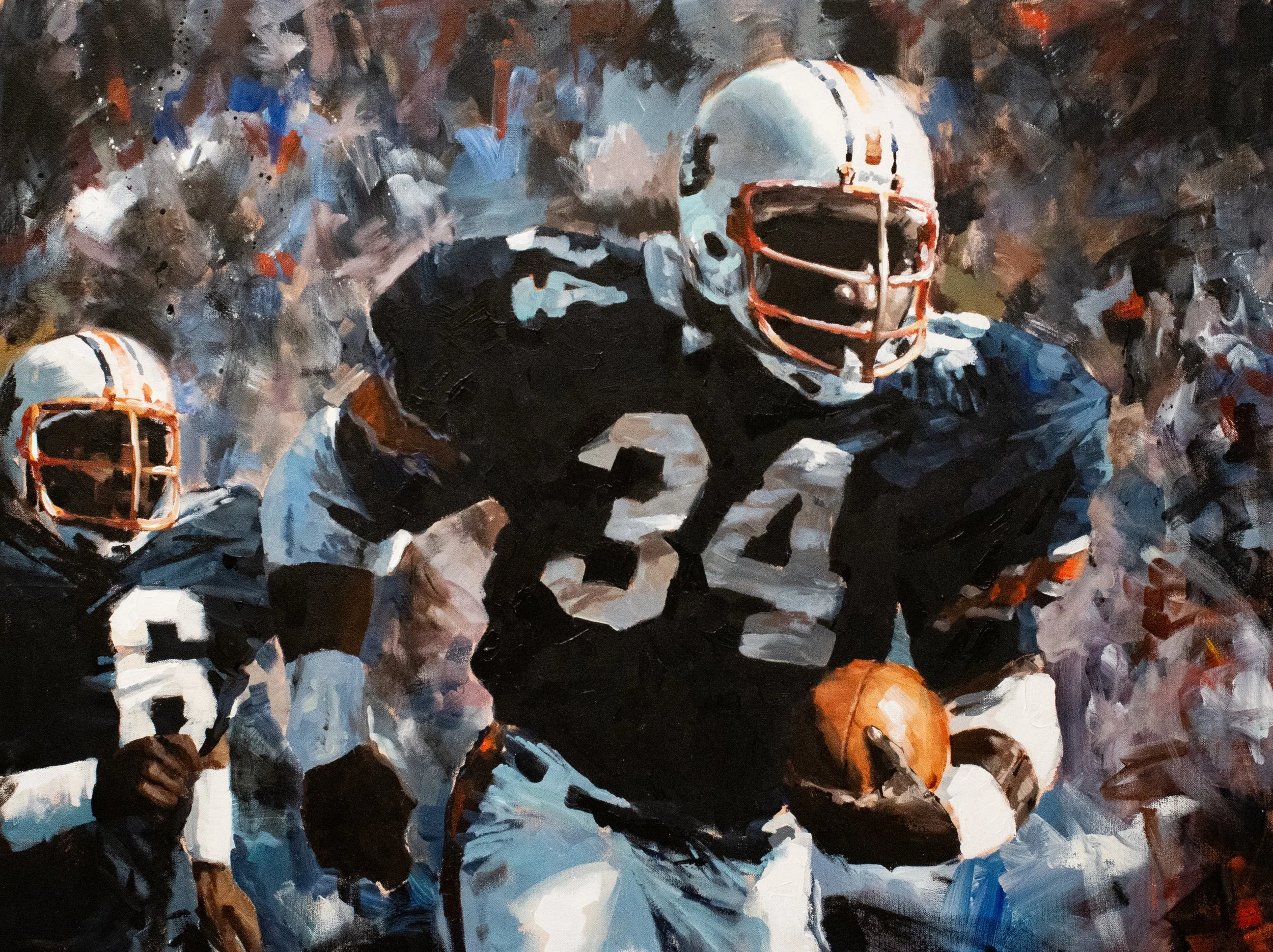 "Ball Player" 40x30" Acrylic