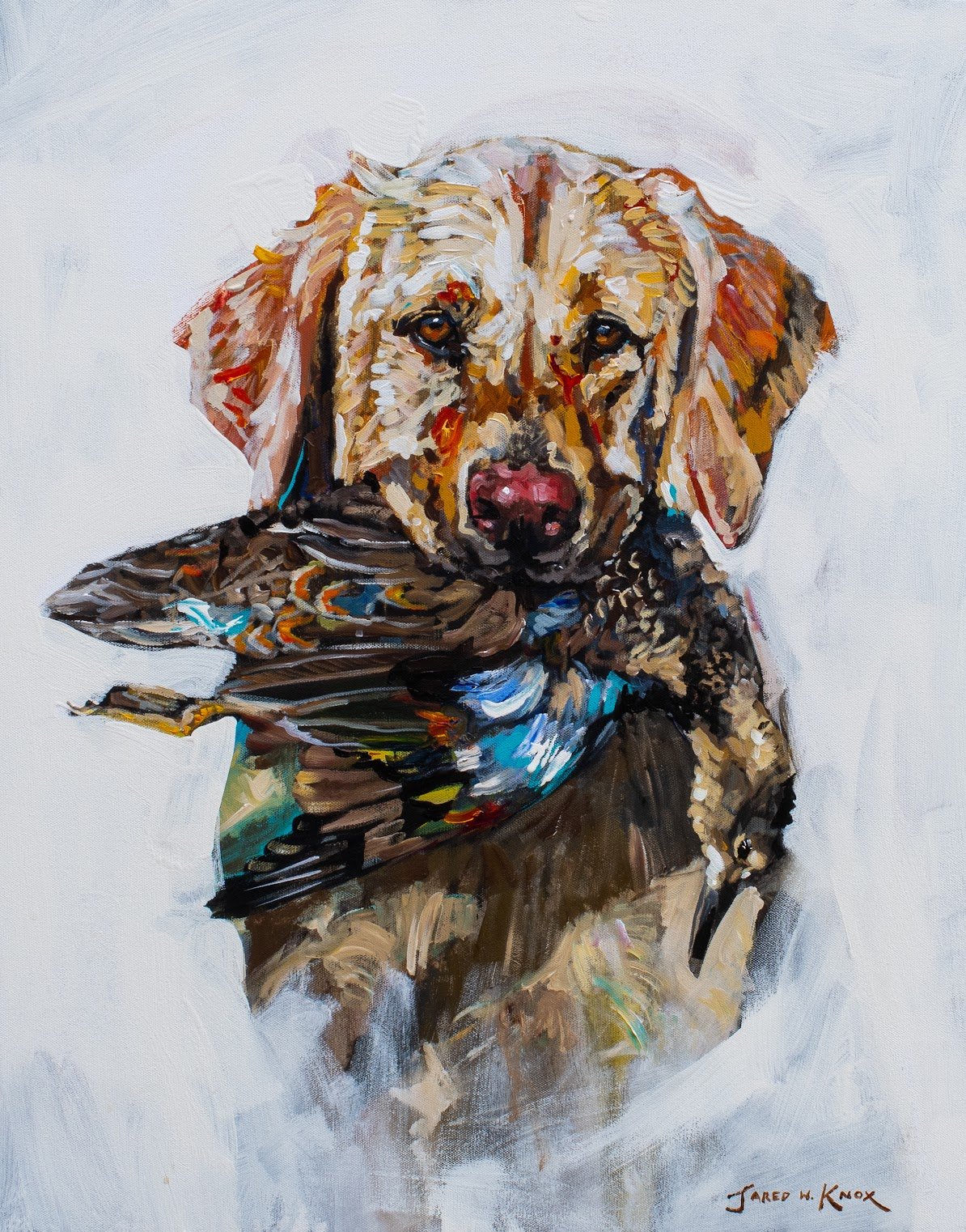 "White Lab" 30x24" Acrylic
