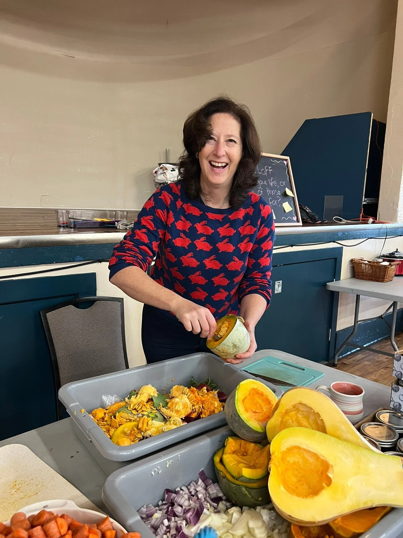 Tamara Kronis scooping squash.jpg