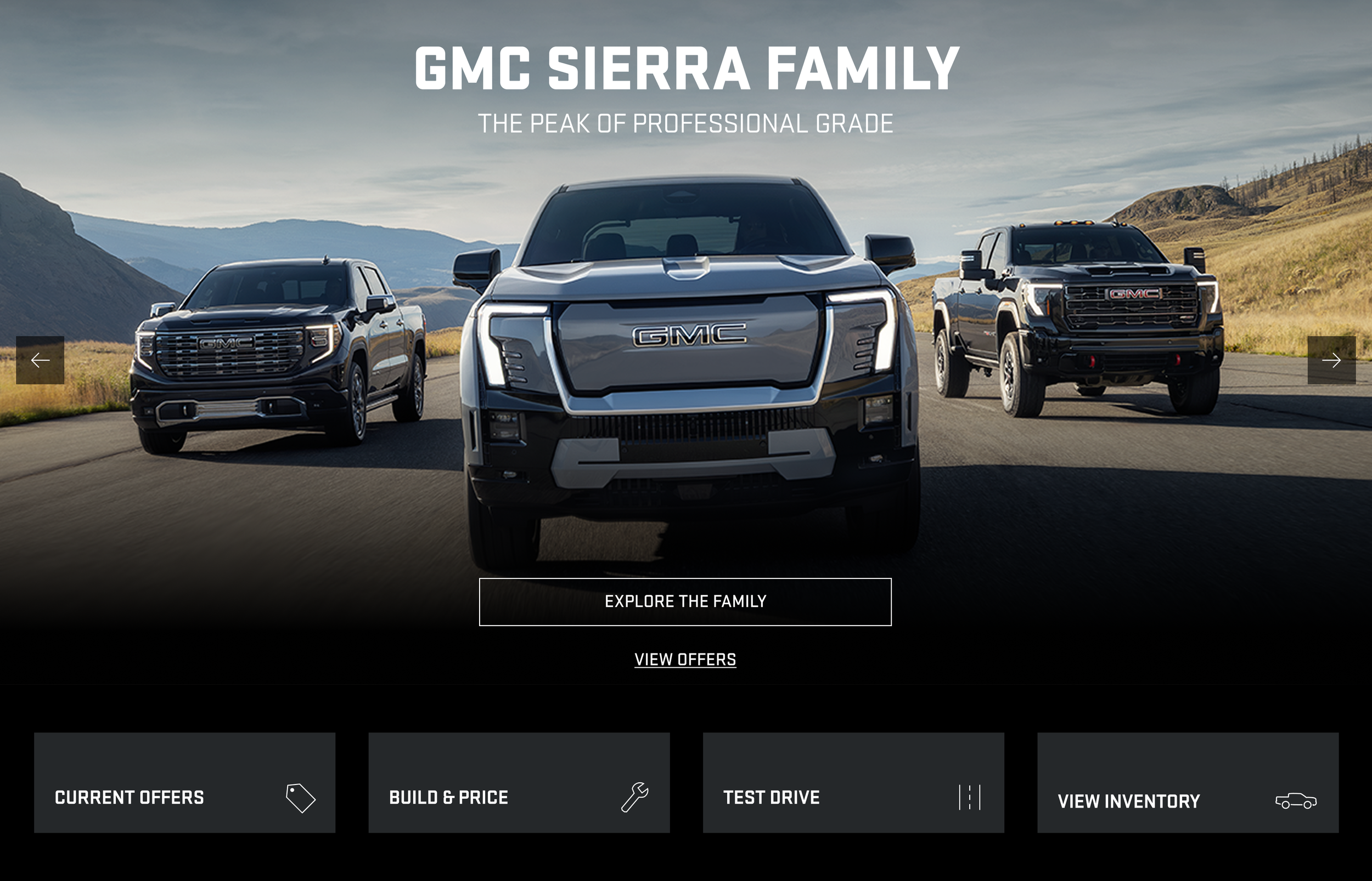 GMC Homepage Redesign
