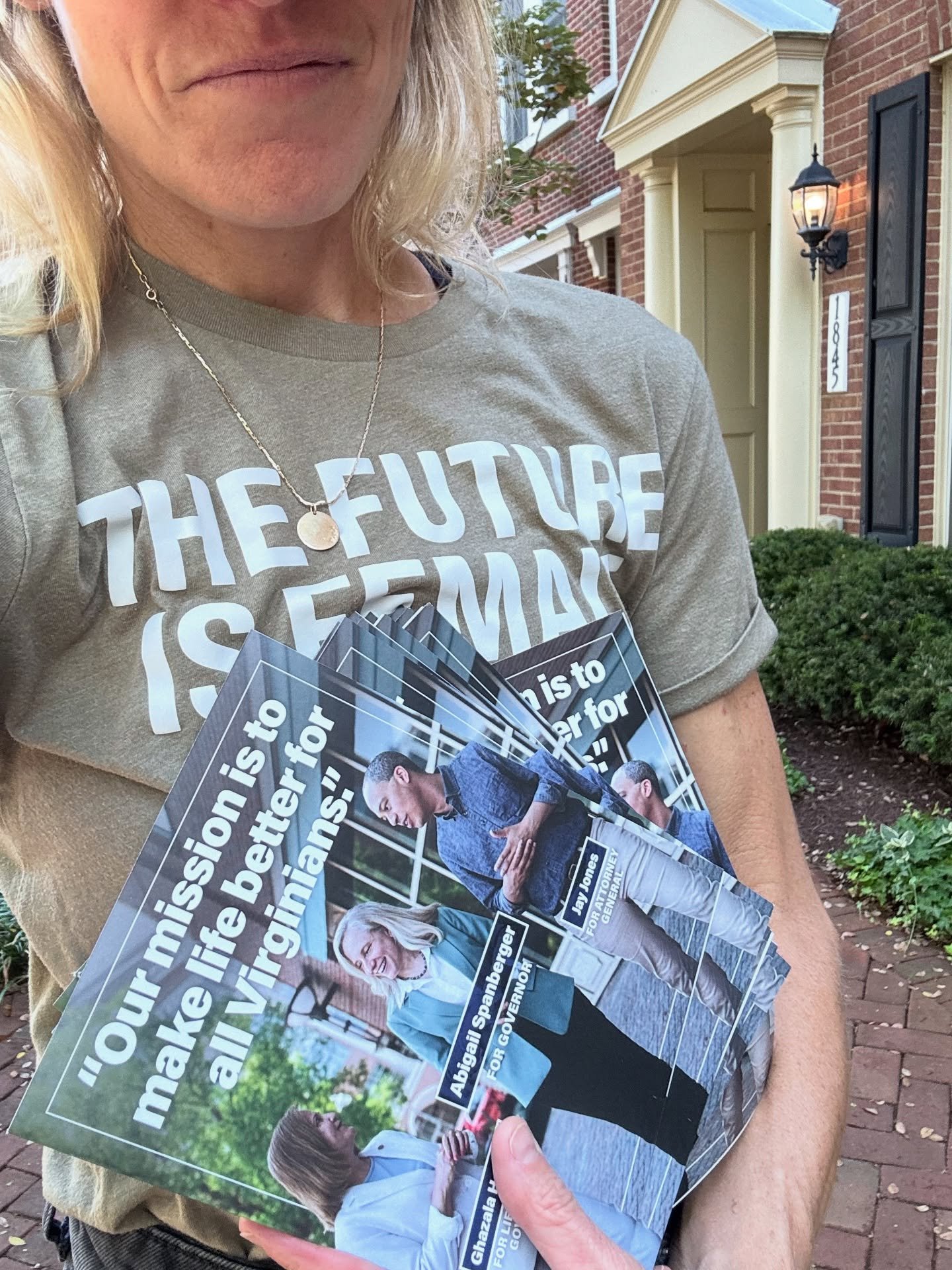 Spent the morning with @alexandriavadems and my colleague, Ryan Reyna, getting the word out about @abigailspanberger @senatorghazalahashmi and @jccjones. We need their leadership to keep public education strong (and well-funded) in the Commonwealth. 