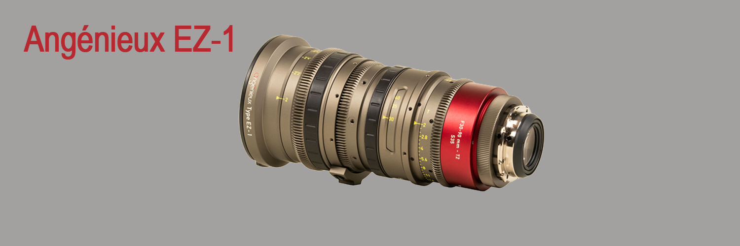 Angénieux EZ-1 30-90mm T2 Super35 and 45-135mm T3 Full Frame cinema zoom lens
