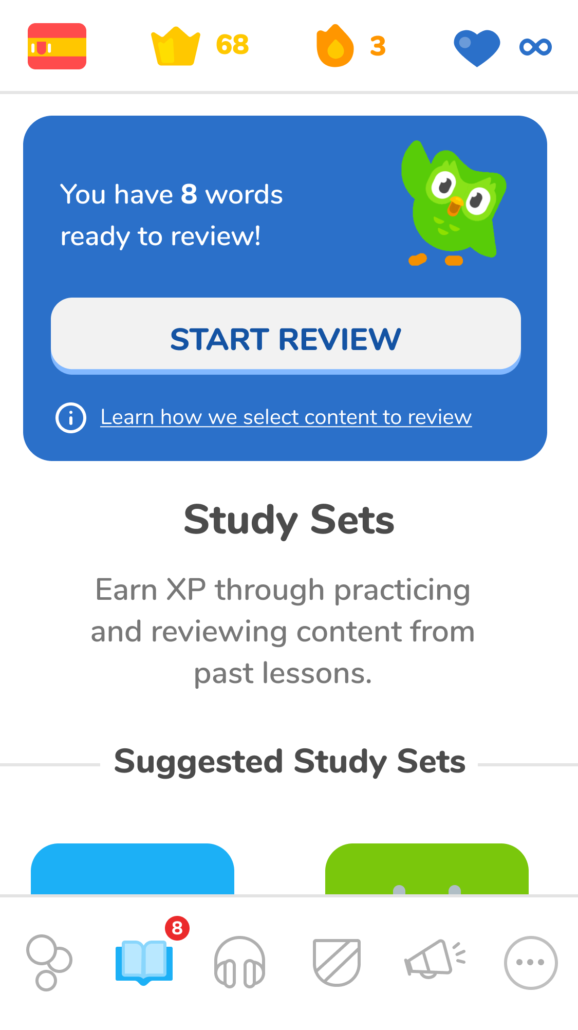 Made information about how review content is selected more visible because it was difficult to find
