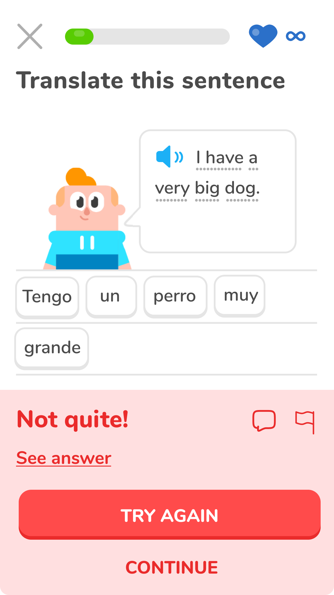 Allowed user to choose to see the answer instead of it being shown automatically