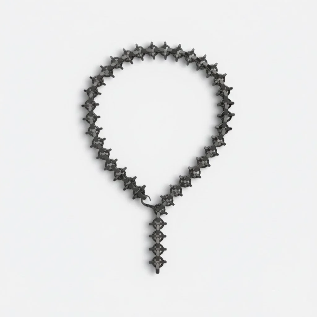 Serpentine necklace nera.jpg