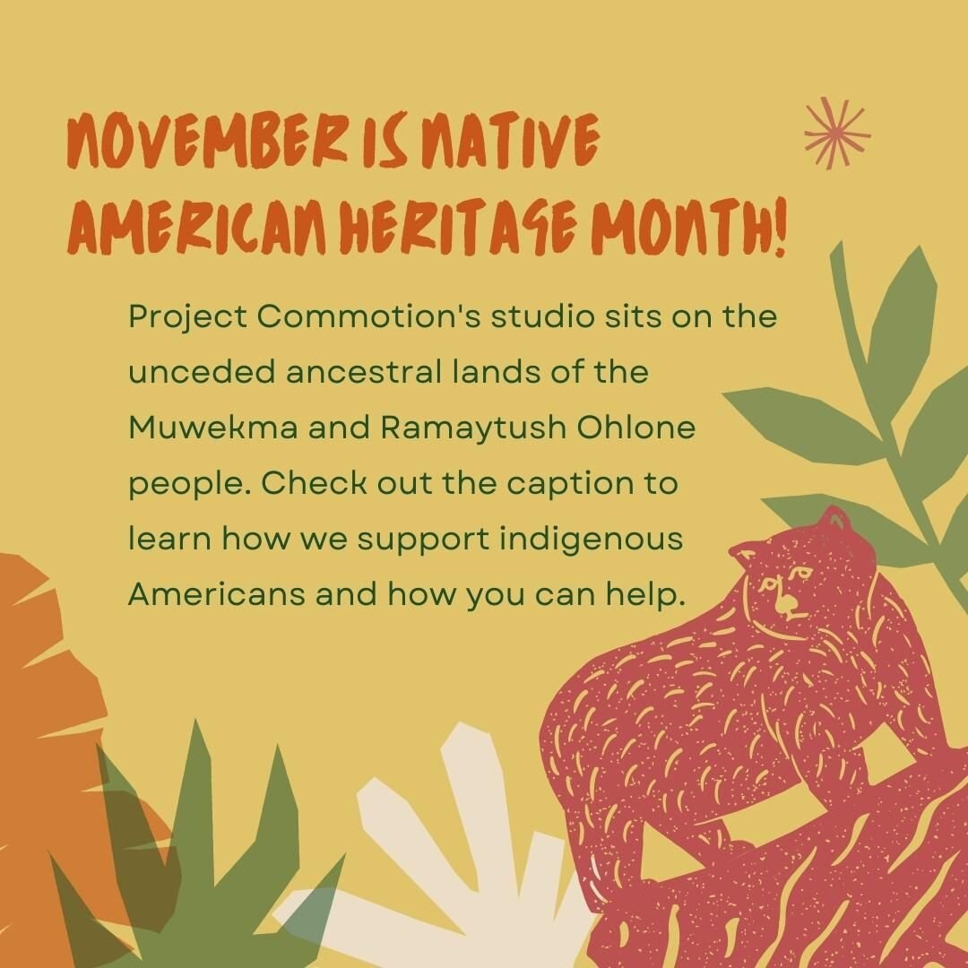 As November comes to an end, we want to honor Native American Heritage Month. To find out whose land you live on, visit native-land.ca or check out the link in our bio.

We are conscious of honoring Native Americans in our programming throughout the 