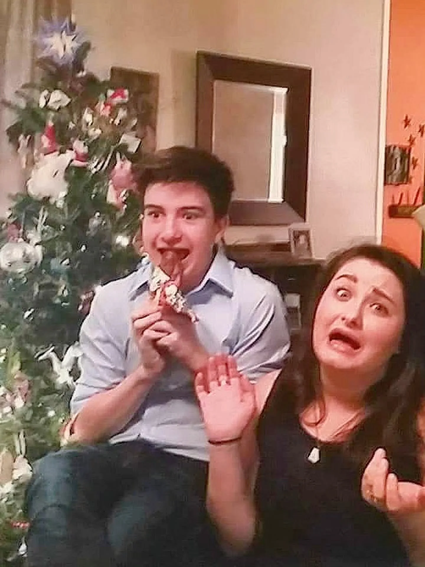 For years and years and years, for the kids whole life, we would go see Santa and take the annual picture of the kids with Santa. It was one of my favorite traditions and, was for them as well... for a while. 

As they got older and the idea of Santa