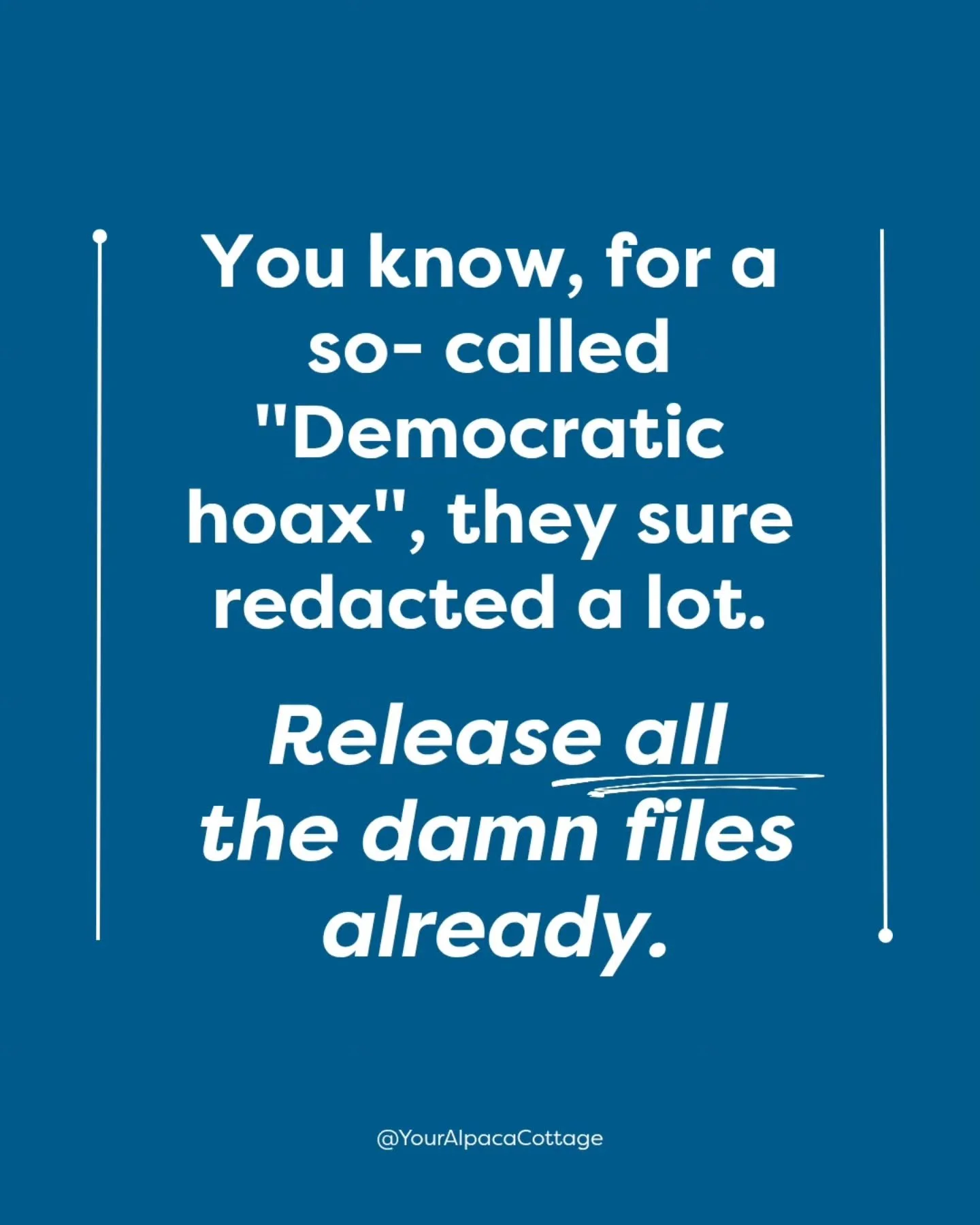 Enough is enough. 😠

#YourAlpacaCottage
#AlpacaSanctuary
#Airbnb
#AlpacasInclusionActivism
⁣