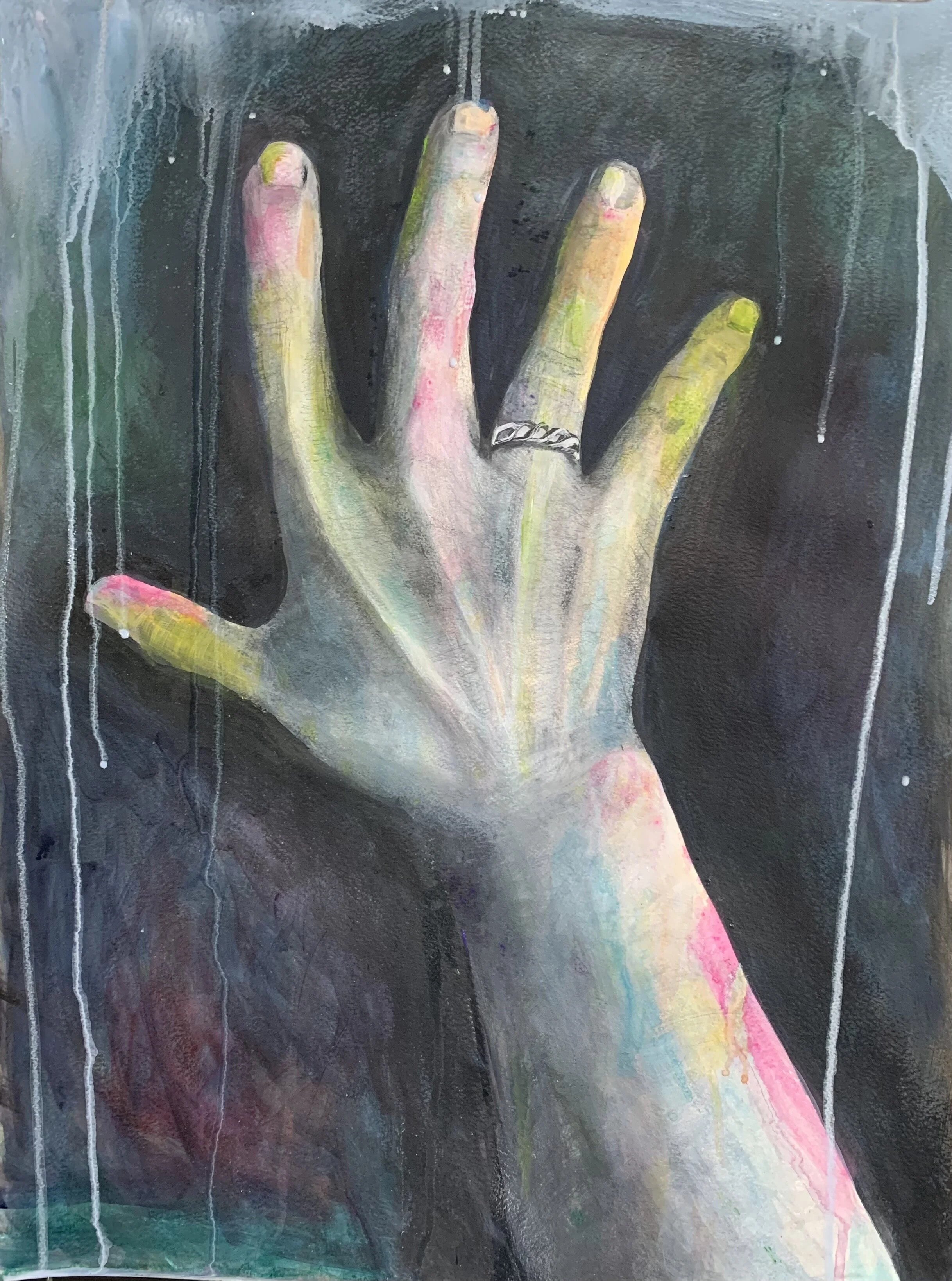 "Yearning" - 18x24, acrylic on paper NFS