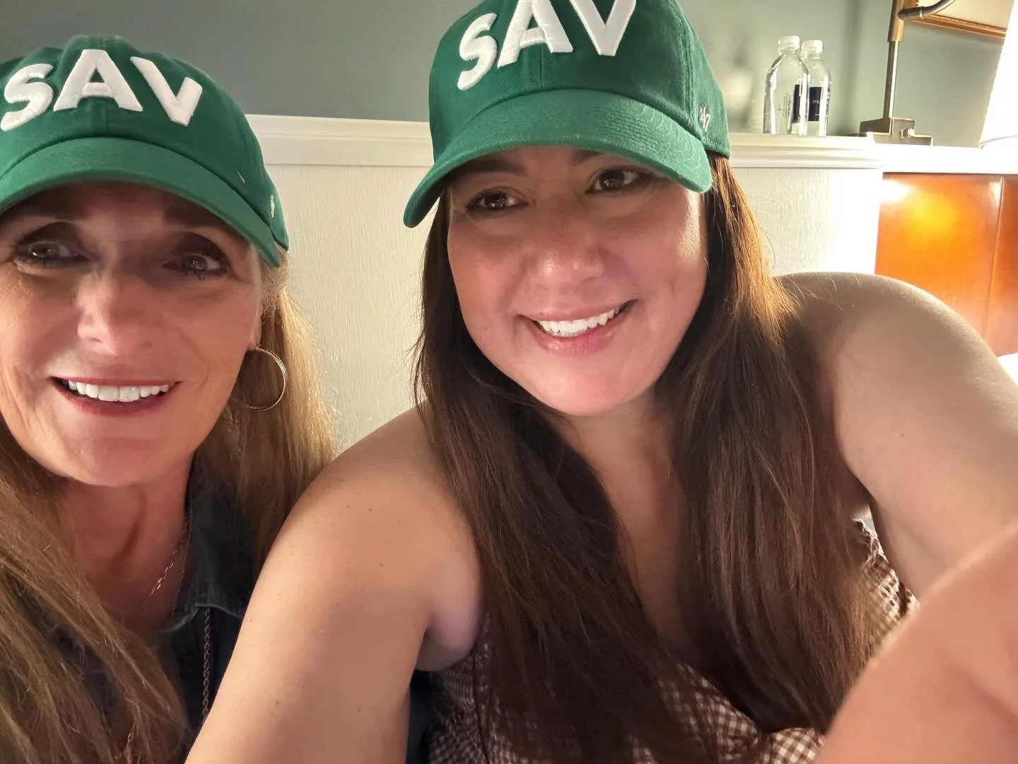 We&rsquo;ll be traveling together in two short weeks, which completely eliminated the good-bye tears (yes, we still do this), at the Savannah airport a few weeks ago. 

Any guesses where we&rsquo;re off to? Comment below! 

#businesspartners #bestfri