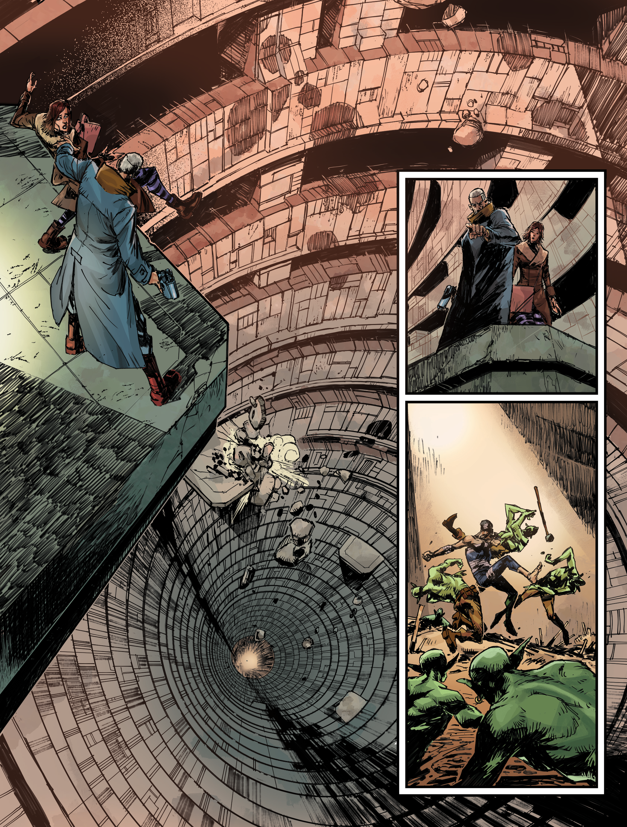 JUDGE DREDD: THE FINDERS (sample page, art: Jake Lynch)