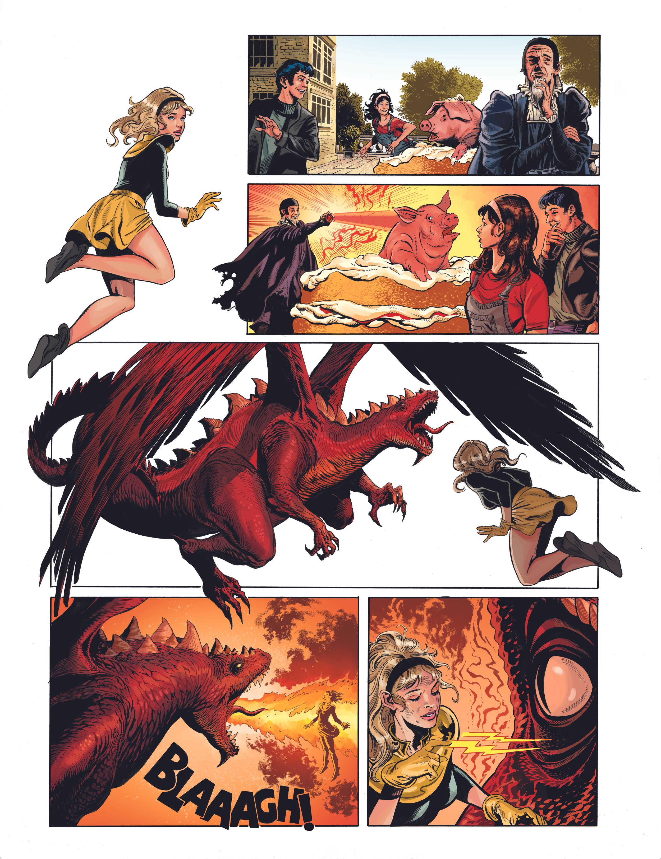 COLOURING [Treasury Comics, artwork: David Roach]