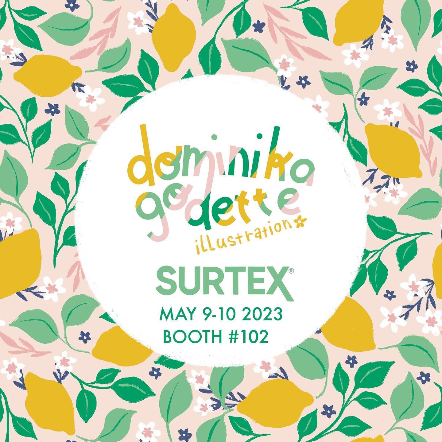 Happy Monday everyone! Looking forward to seeing you at @surtexshow in a week at booth #102. Make an appointment or just stop by ❤️
.
.
.
#surtex2023 #tradeshow #arlicensing #licensingshow #patternillustration #surfacepatterndesigners #surfacepattern