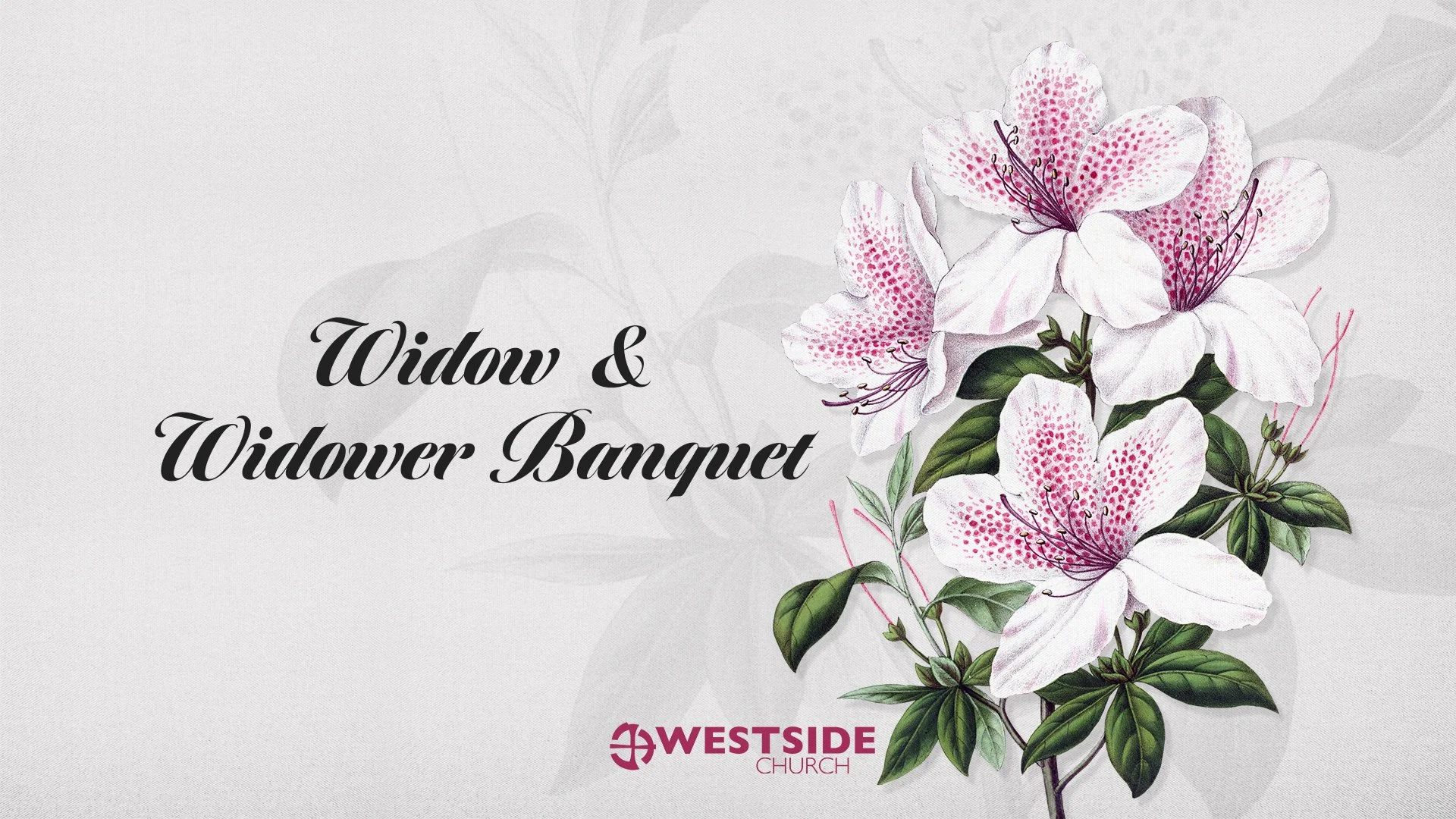Widow &amp; Widower Banquet