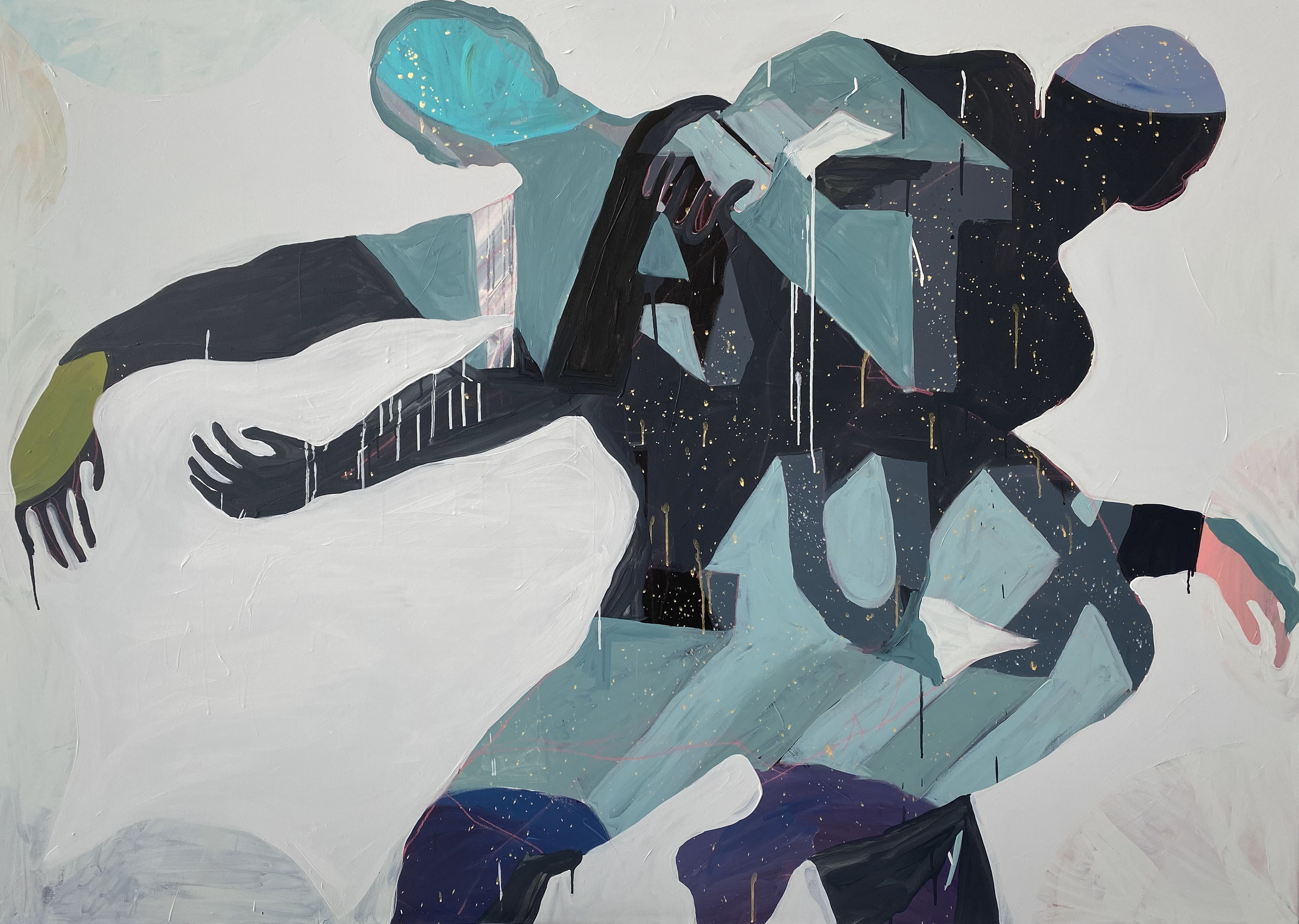 INEXTRICABLE: LUX ET UMBRA 2020 ACRYLIC ON CANVAS 60"H X84"W (SOLD)